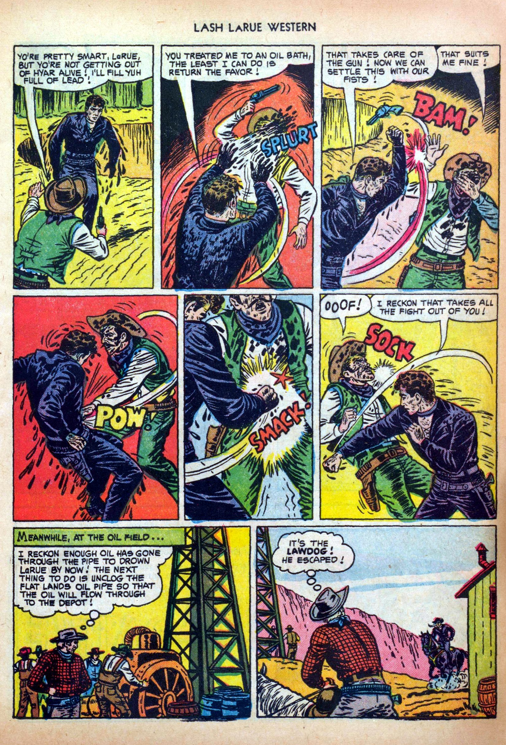 Read online Lash Larue Western (1949) comic -  Issue #34 - 9