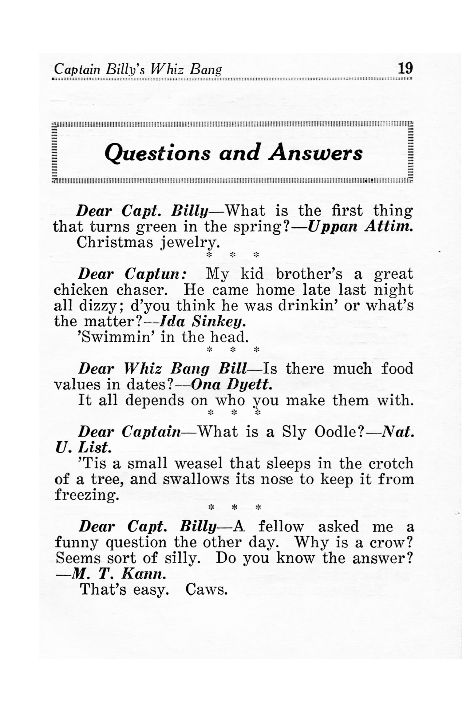 Read online Captain Billy's Whiz Bang comic -  Issue #30 - 21