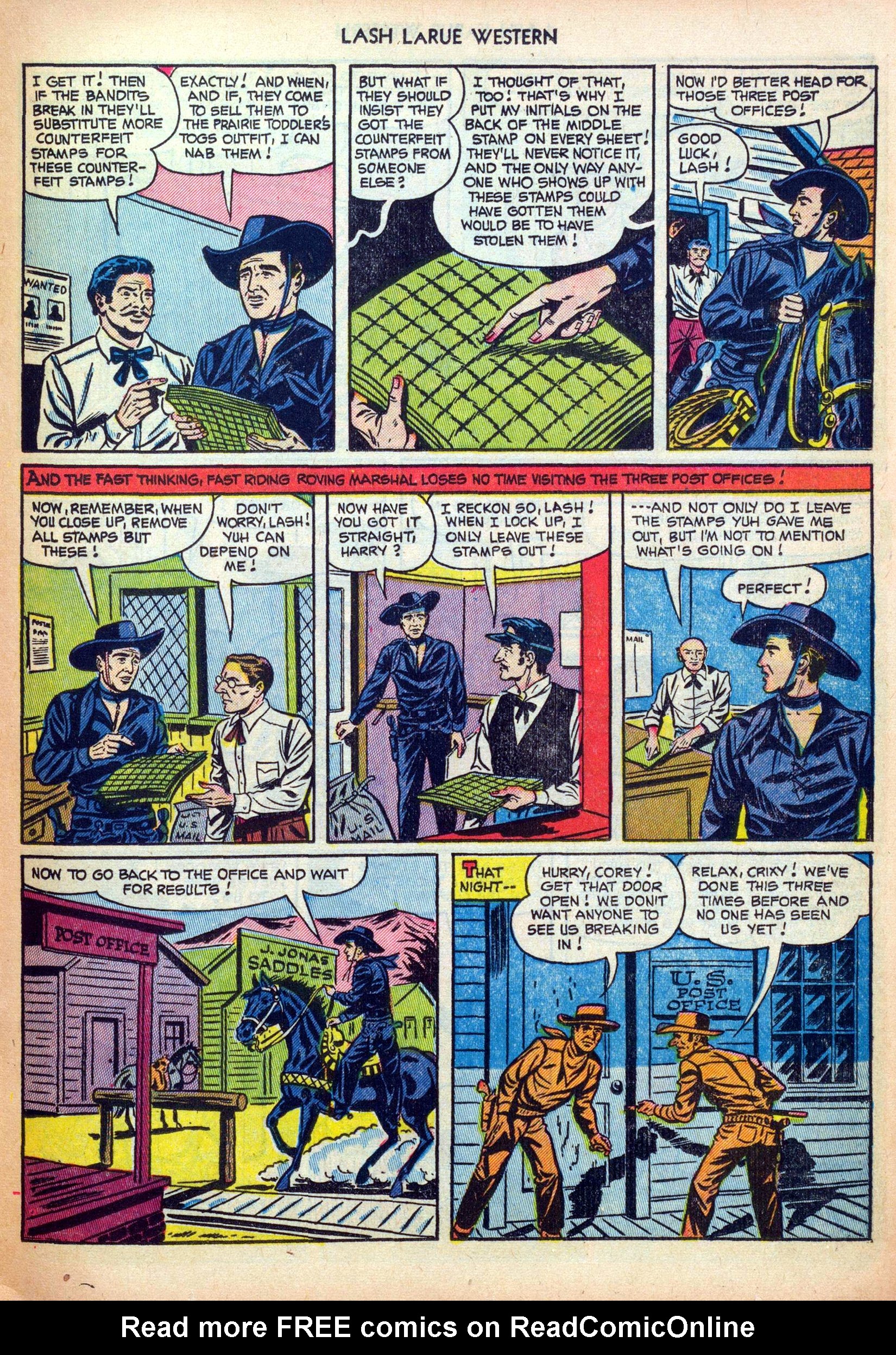 Read online Lash Larue Western (1949) comic -  Issue #30 - 21