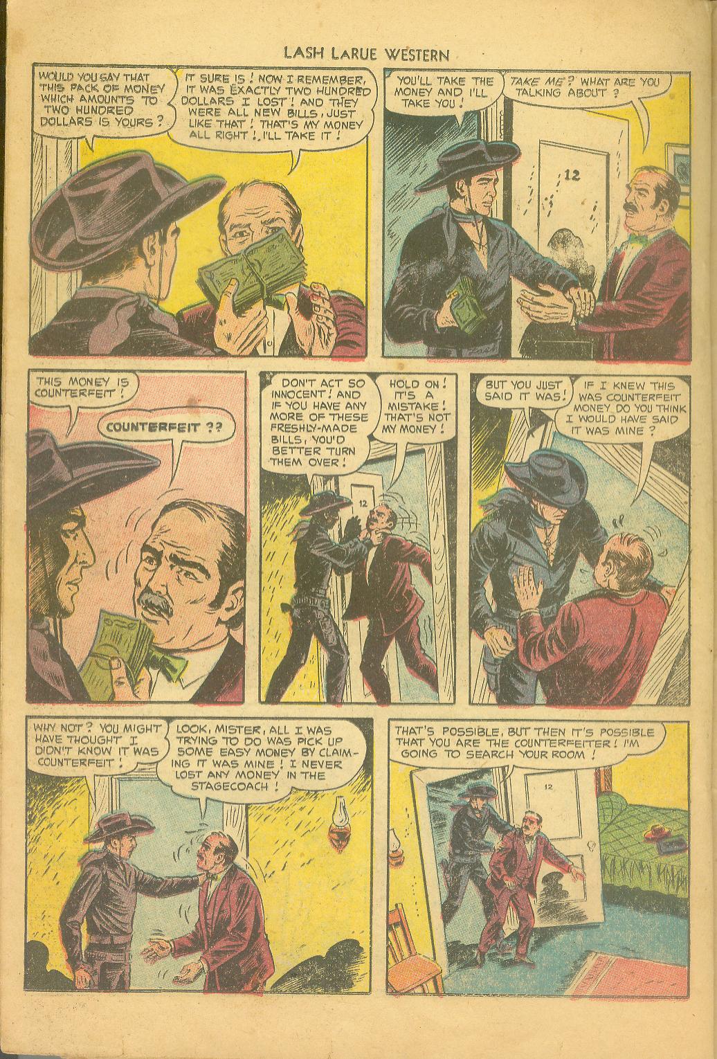 Read online Lash Larue Western (1949) comic -  Issue #43 - 22