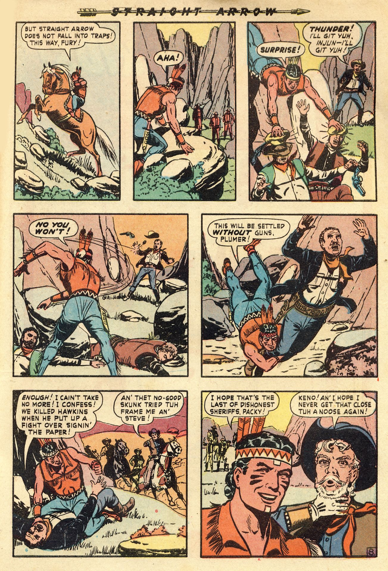 Read online Straight Arrow comic -  Issue #10 - 33