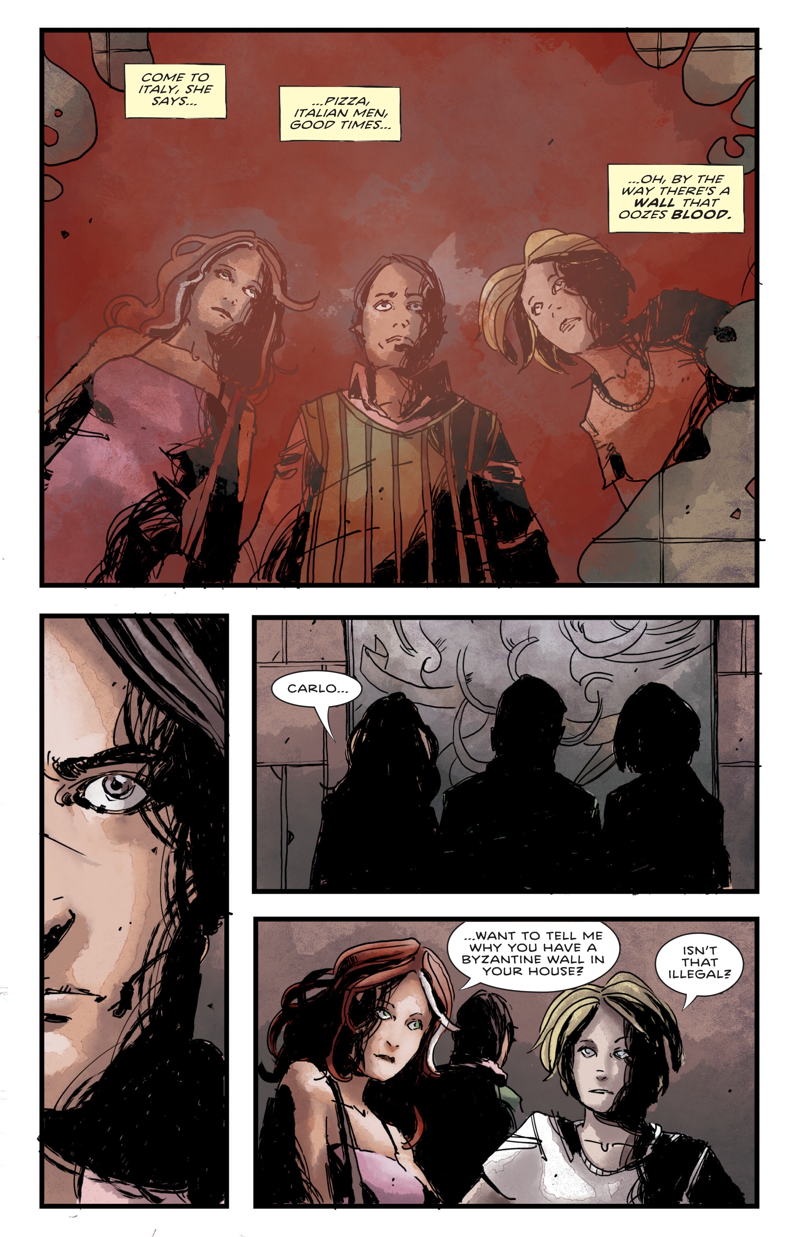 Read online The Case of the Bleeding Wall comic -  Issue #2 - 4