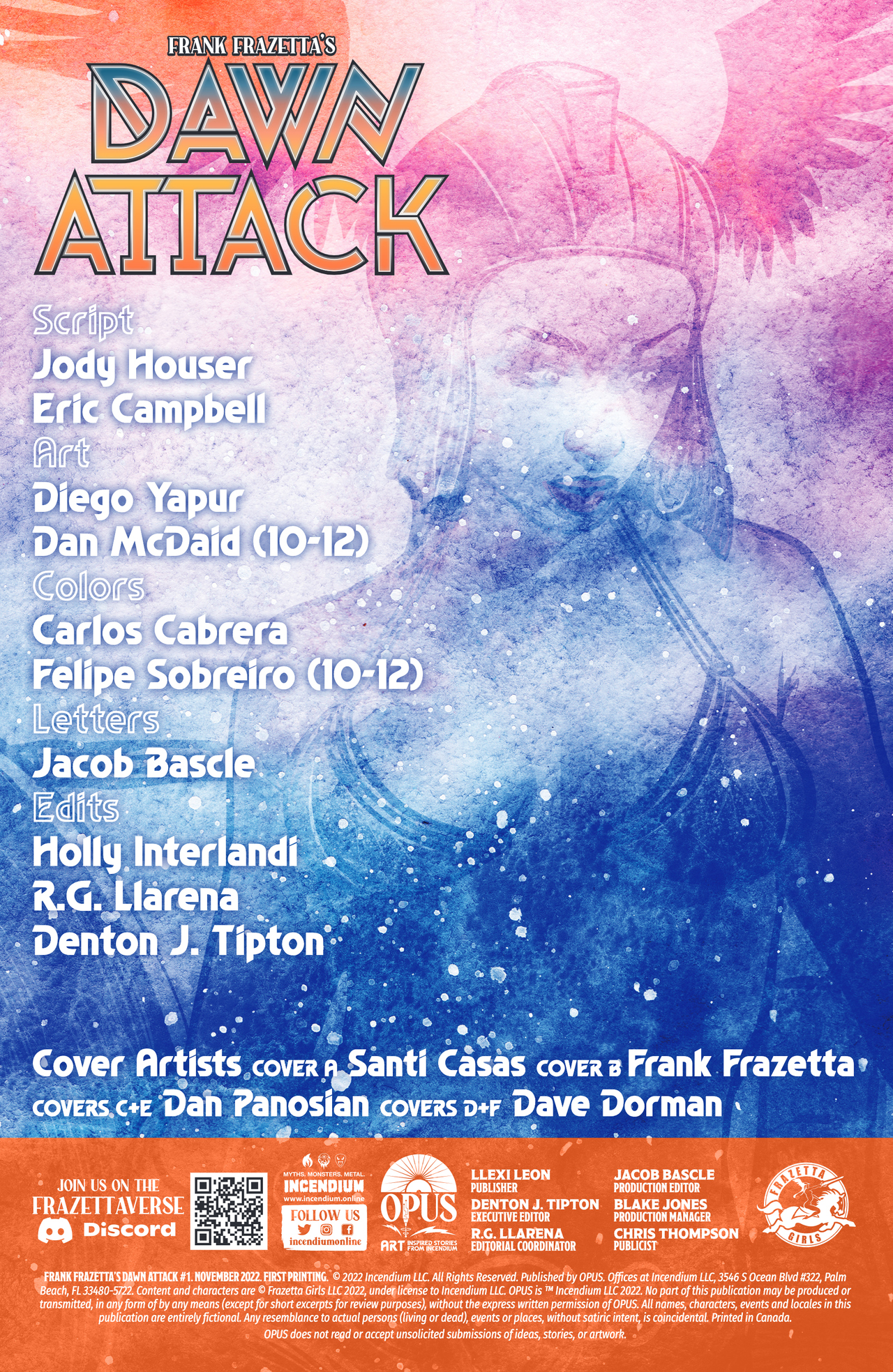 Read online Frank Frazetta's Dawn Attack comic -  Issue #1 - 2
