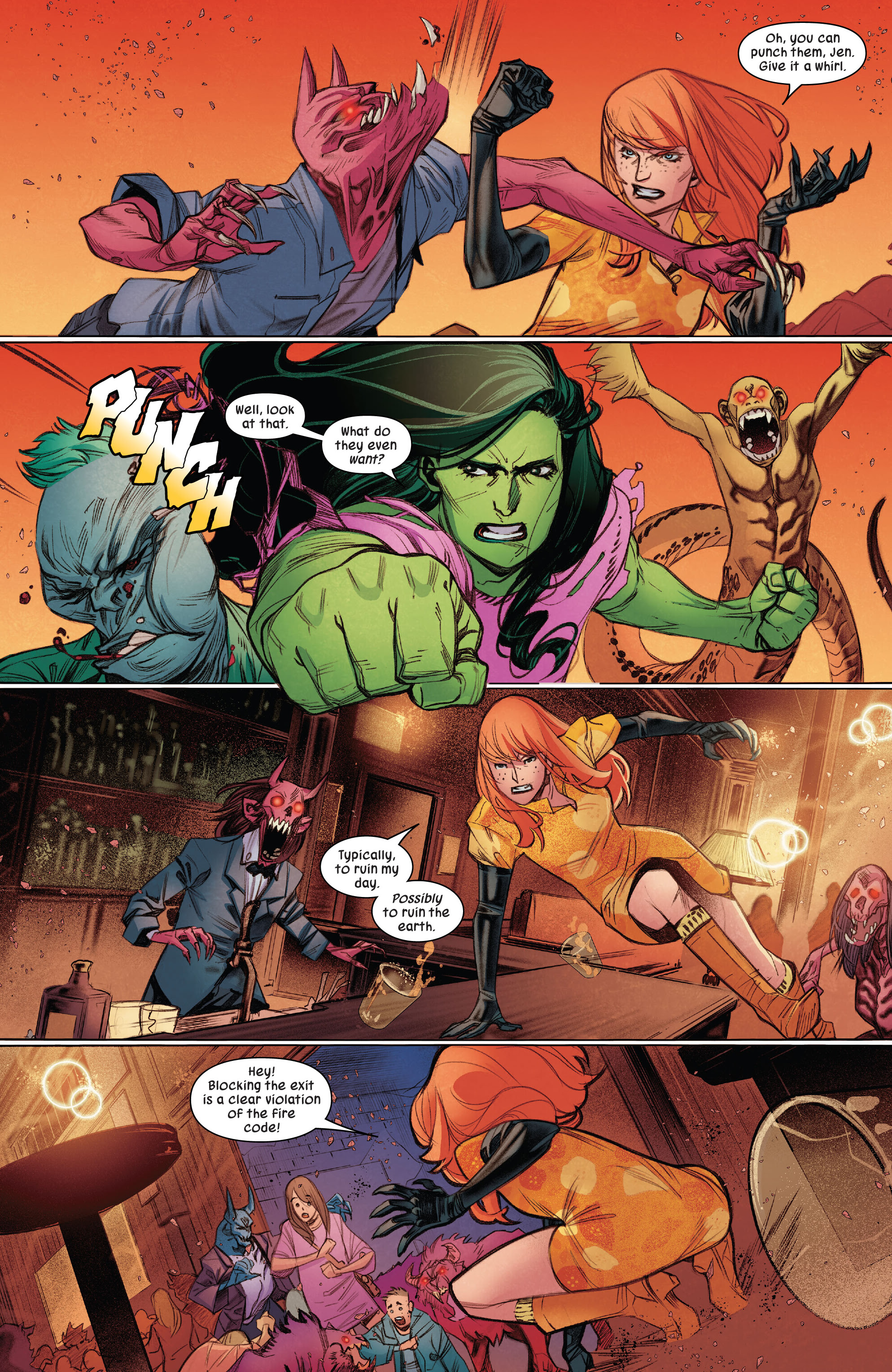 Read online Sensational She-Hulk comic -  Issue #5 - 6