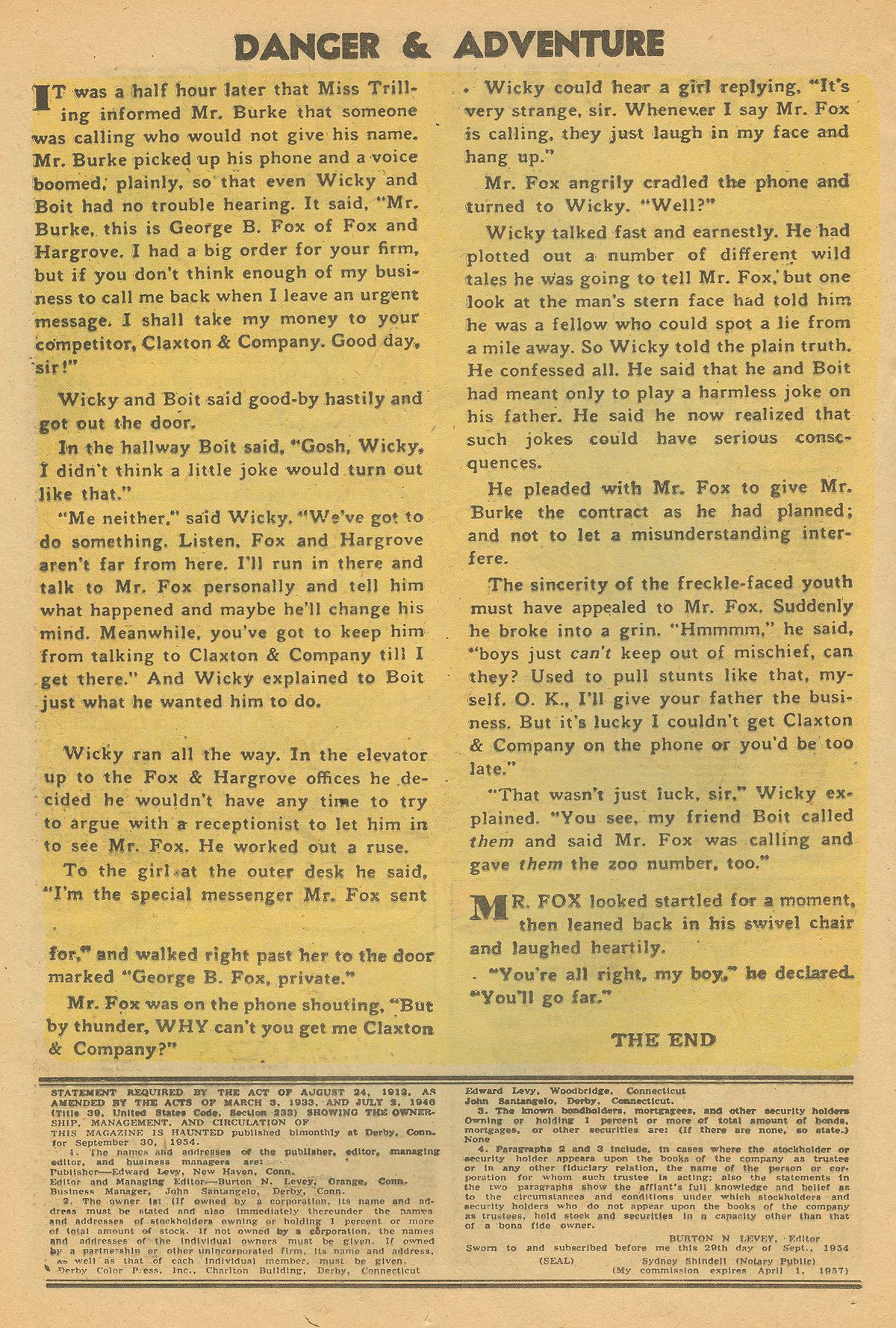 Read online Danger and Adventure comic -  Issue #23 - 20