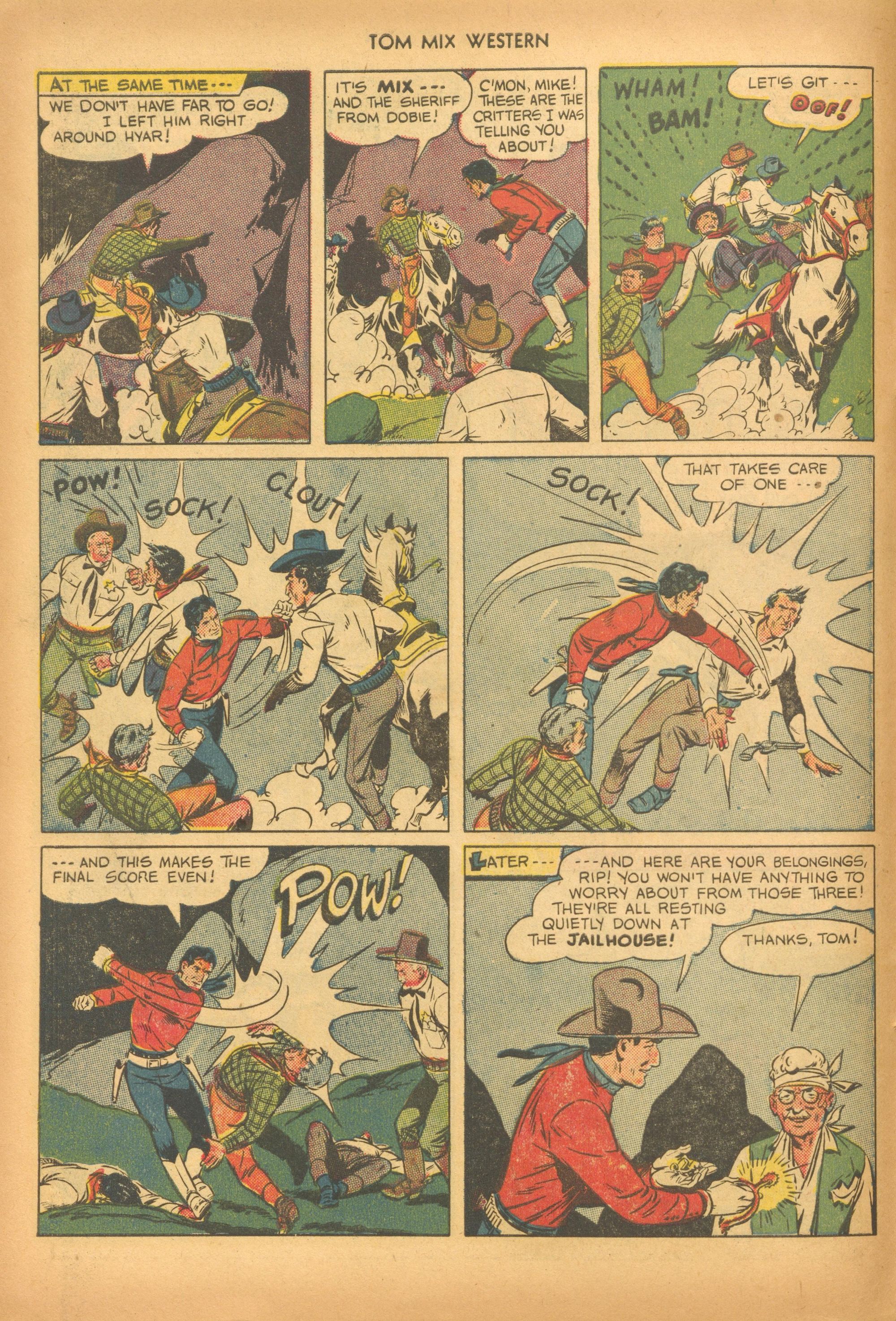 Read online Tom Mix Western (1948) comic -  Issue #28 - 22