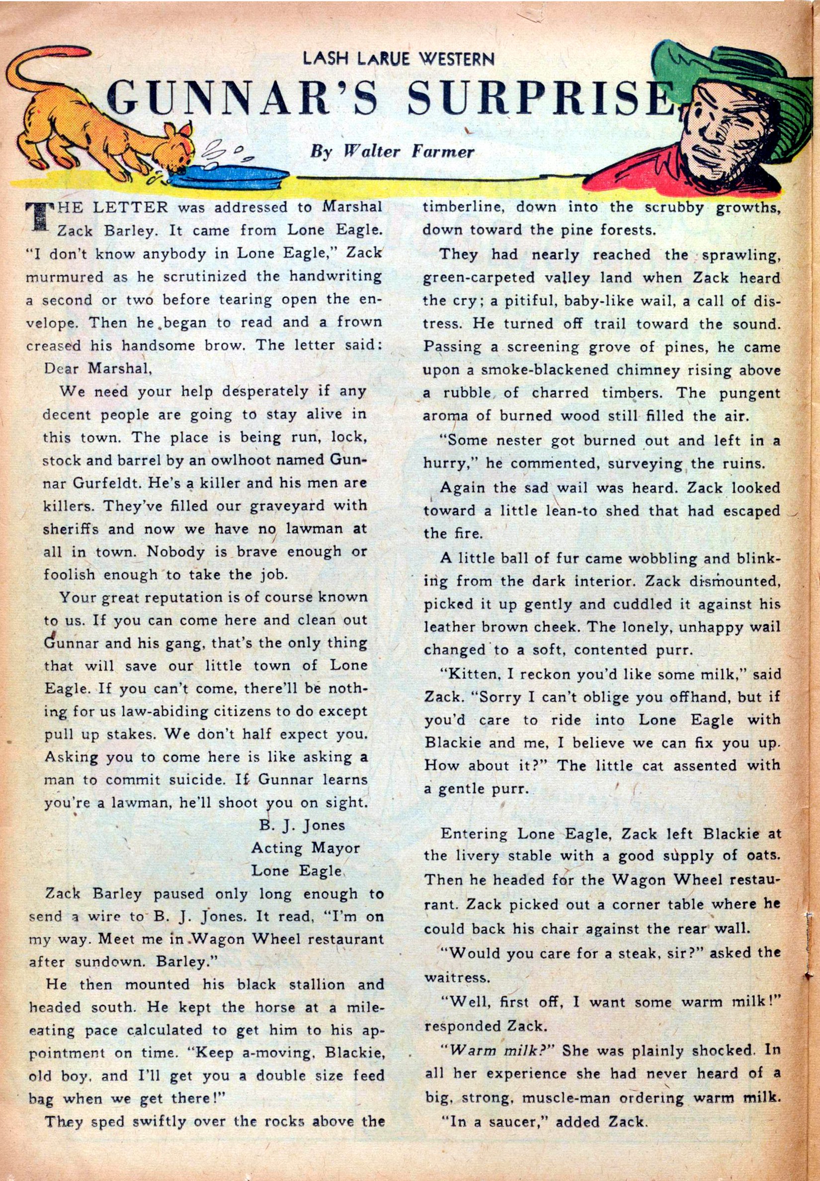 Read online Lash Larue Western (1949) comic -  Issue #24 - 12