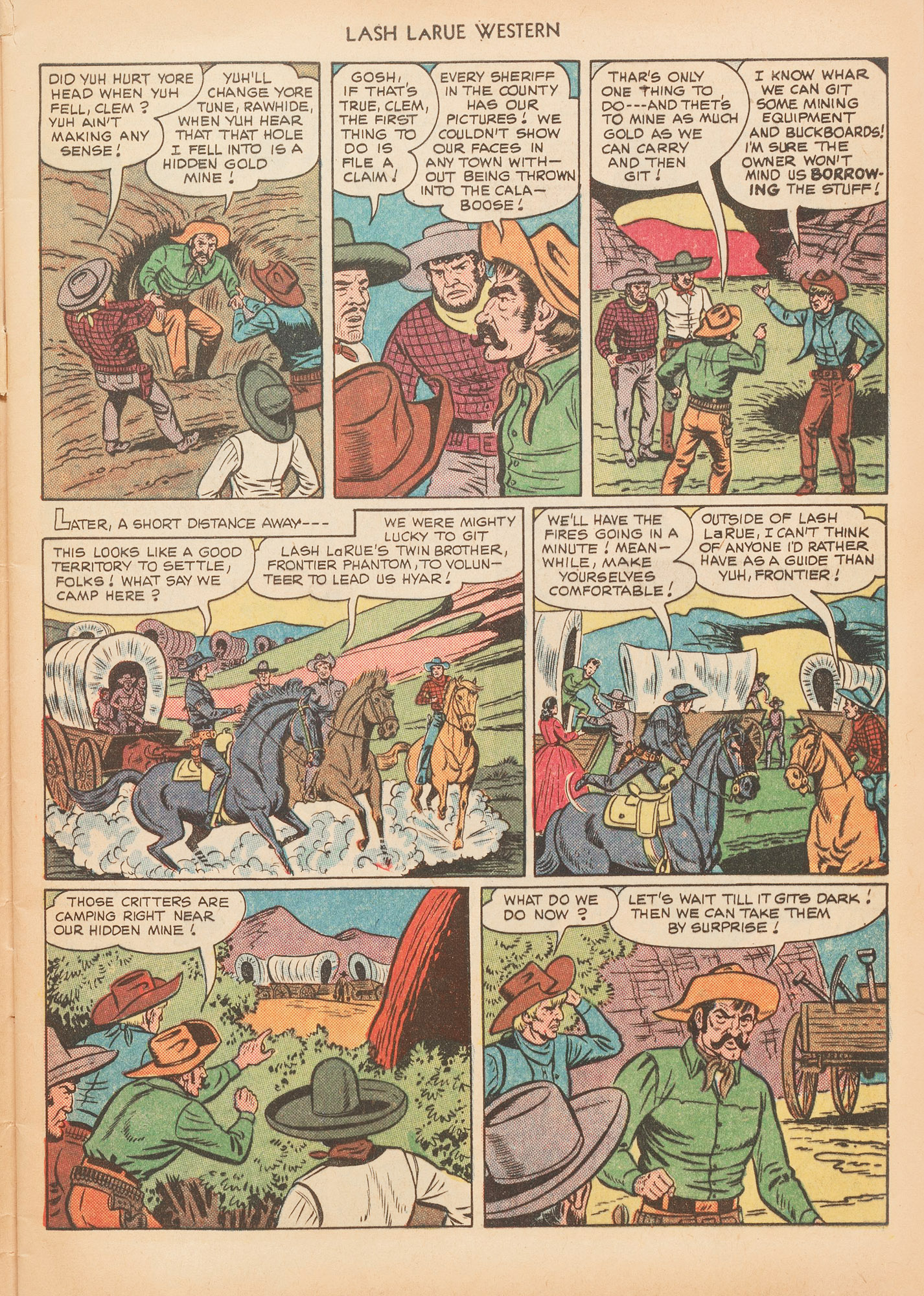 Read online Lash Larue Western (1949) comic -  Issue #10 - 5