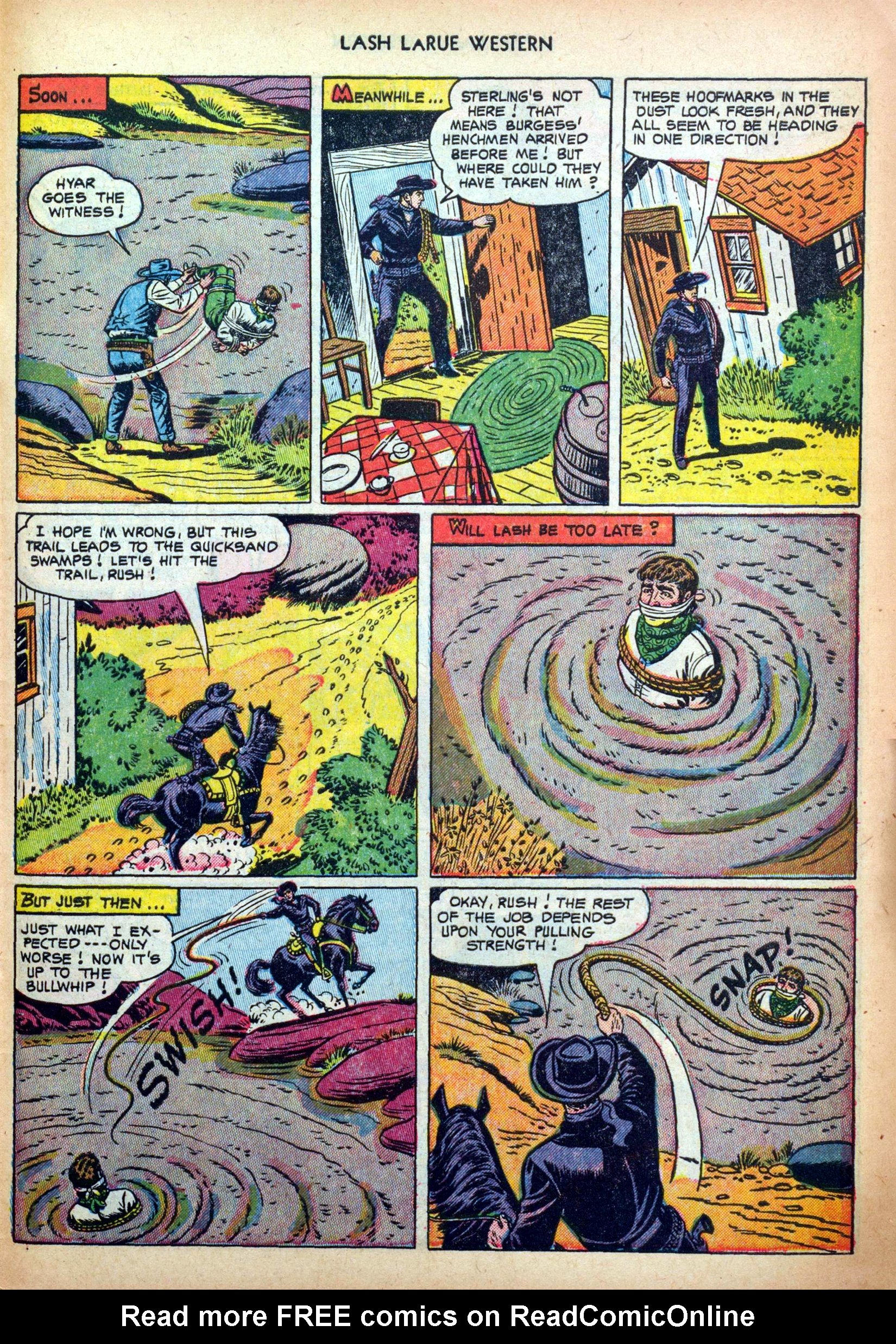Read online Lash Larue Western (1949) comic -  Issue #34 - 31