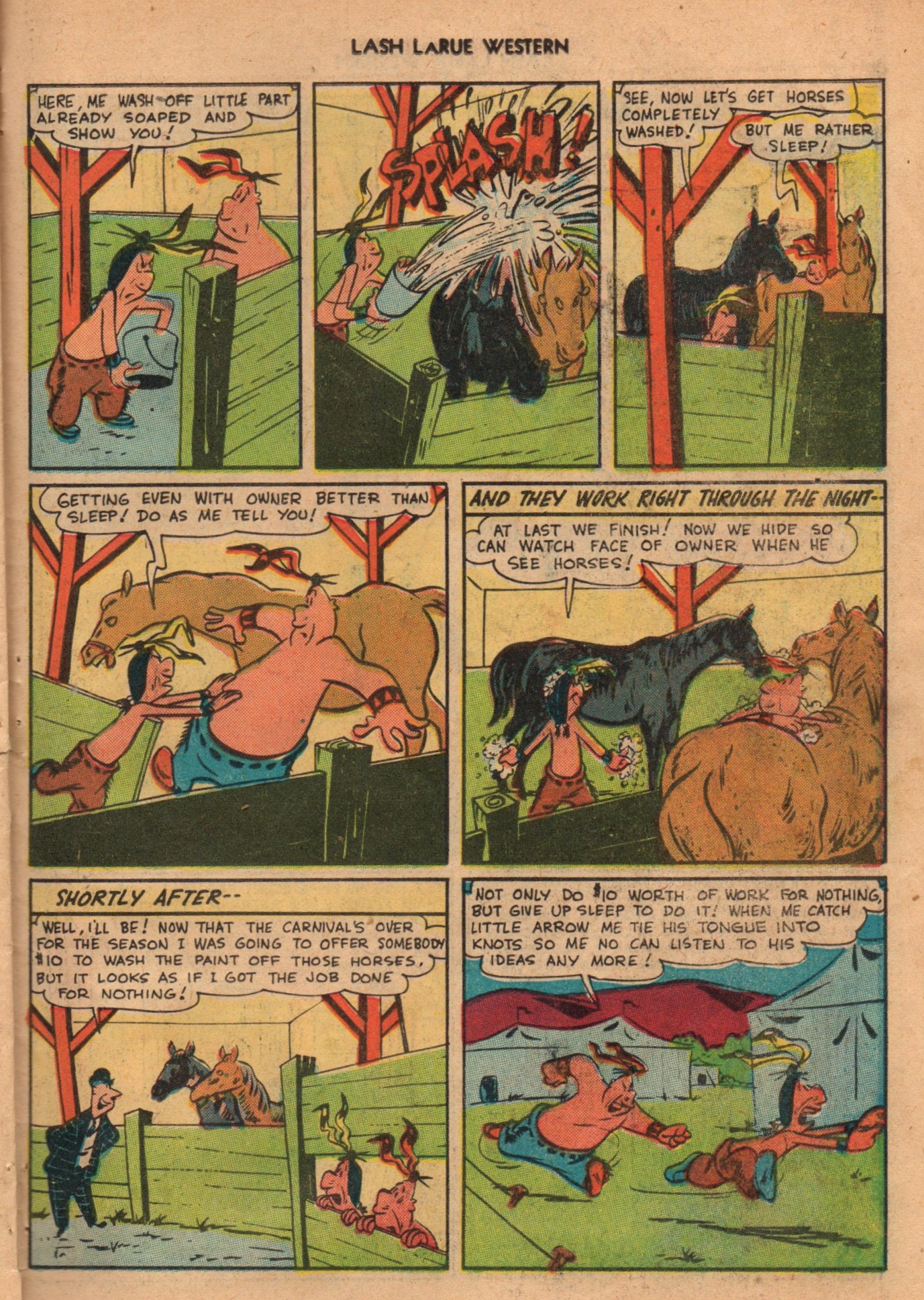 Read online Lash Larue Western (1949) comic -  Issue #1 - 27