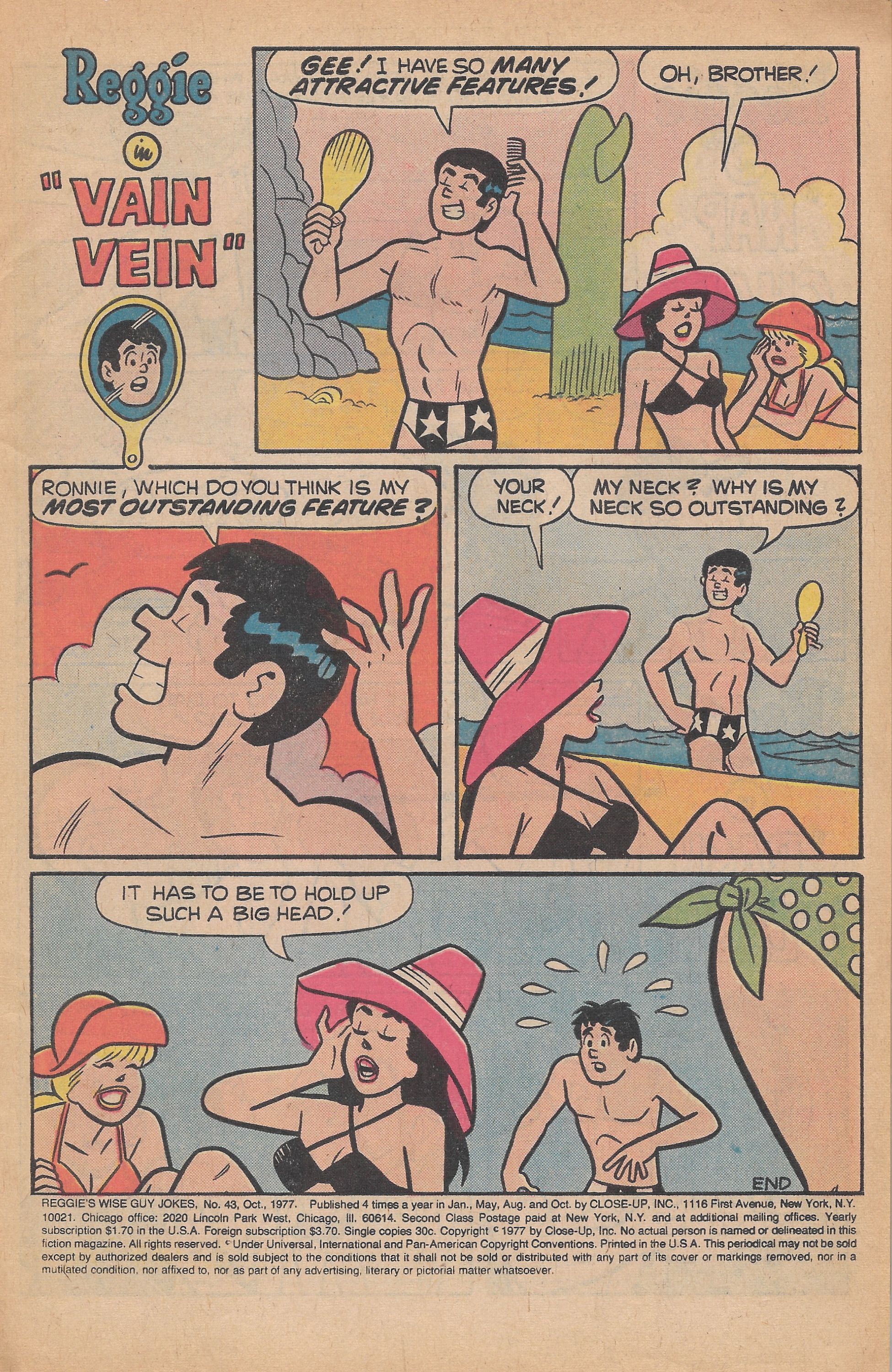 Read online Reggie's Wise Guy Jokes comic -  Issue #43 - 3