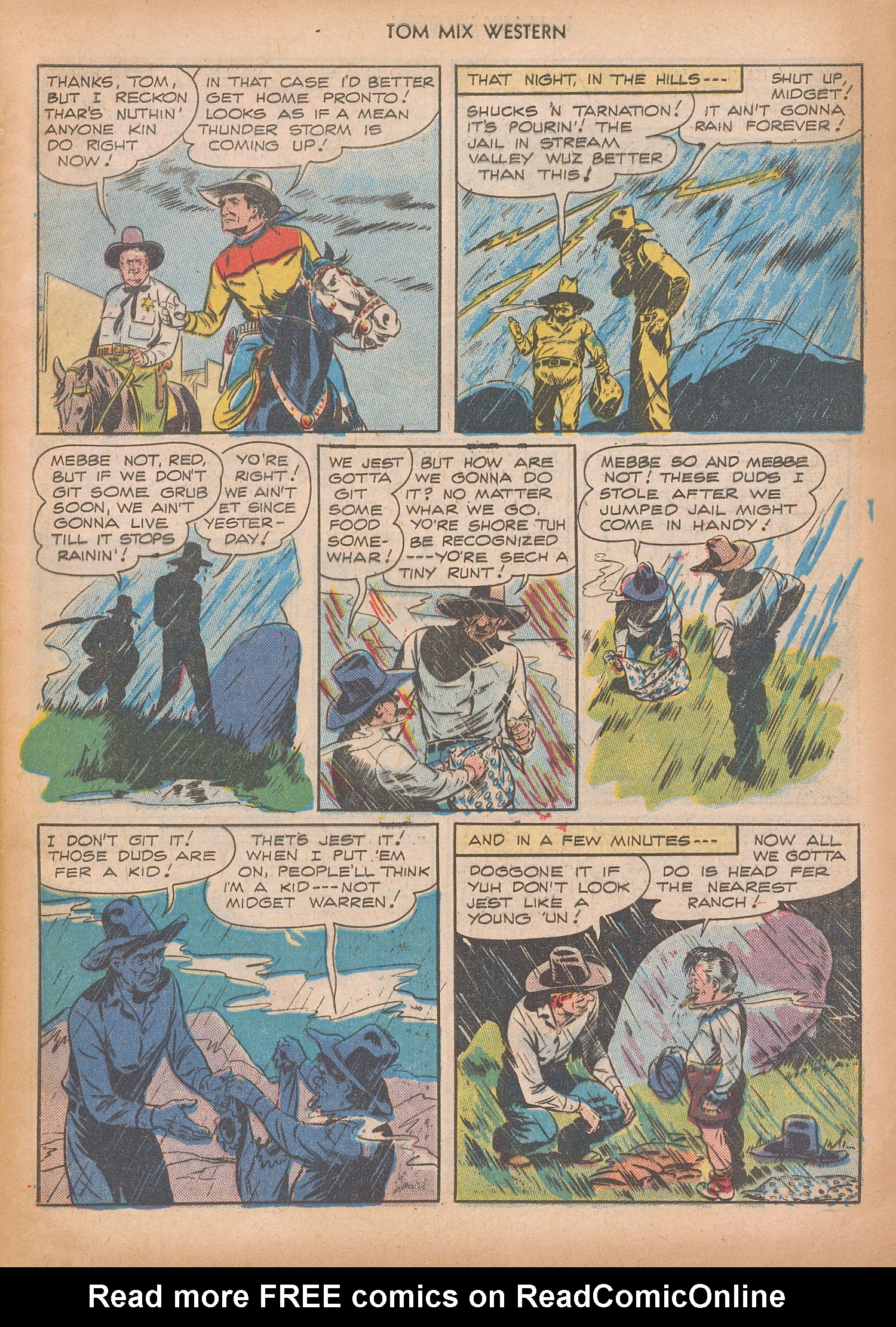 Read online Tom Mix Western (1948) comic -  Issue #9 - 5