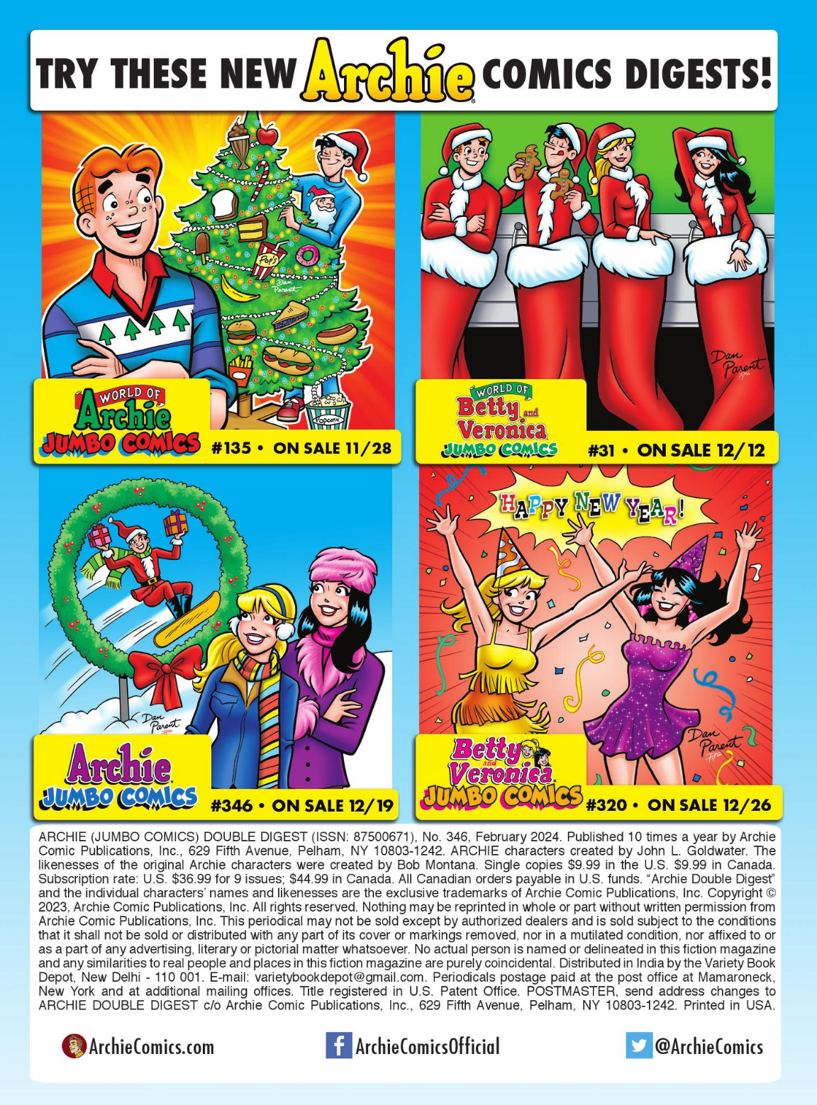 Read online Archie's Double Digest Magazine comic -  Issue #346 - 186