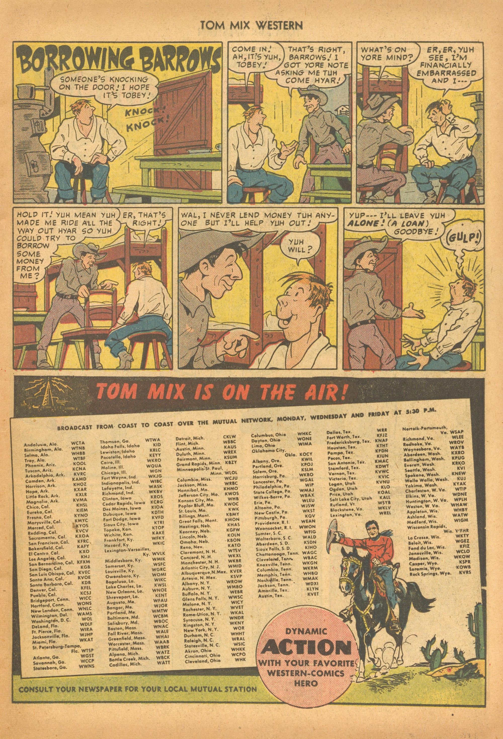 Read online Tom Mix Western (1948) comic -  Issue #28 - 15