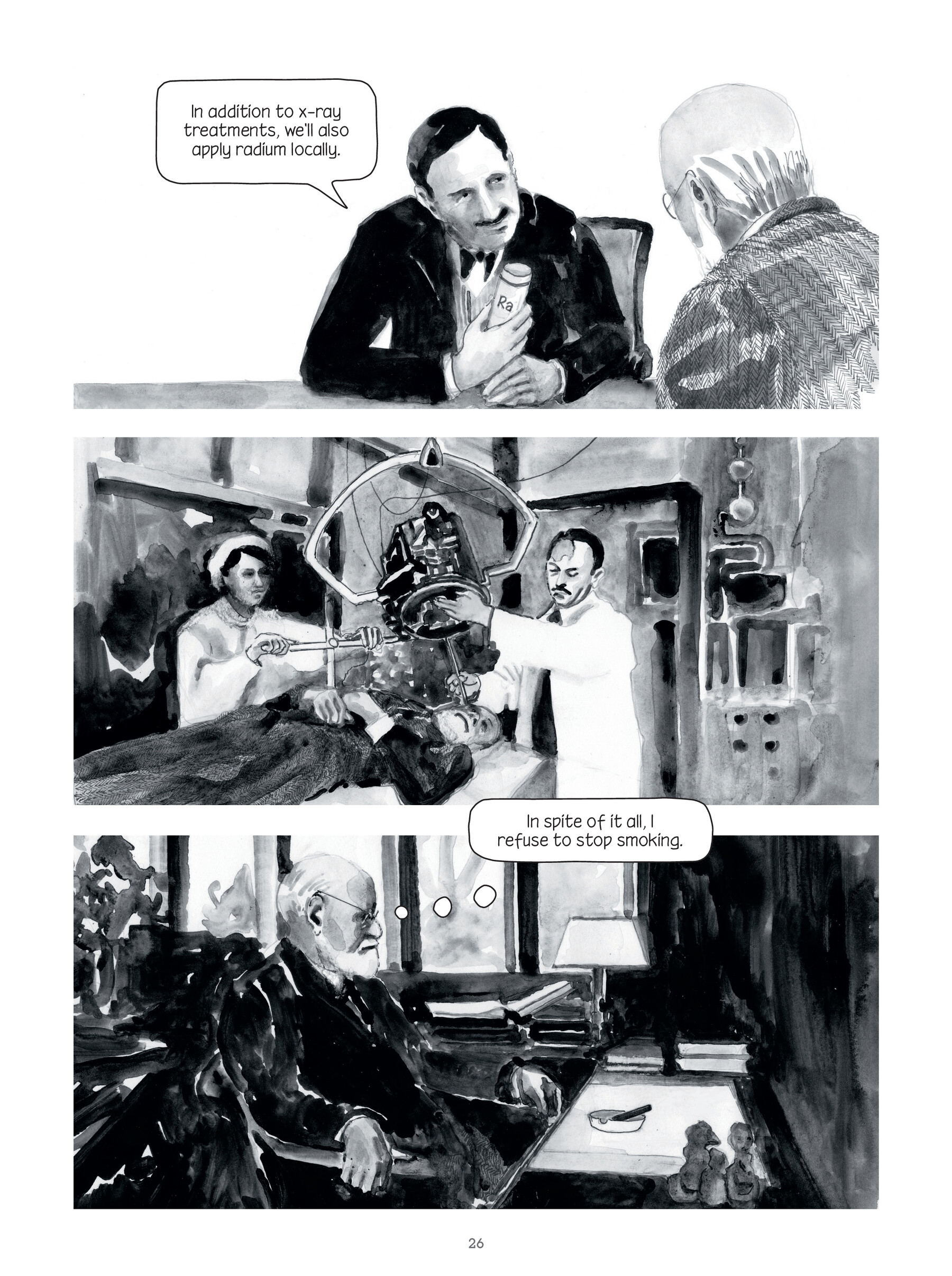 Read online Through Clouds of Smoke: Freud's Final Days comic -  Issue # TPB - 26