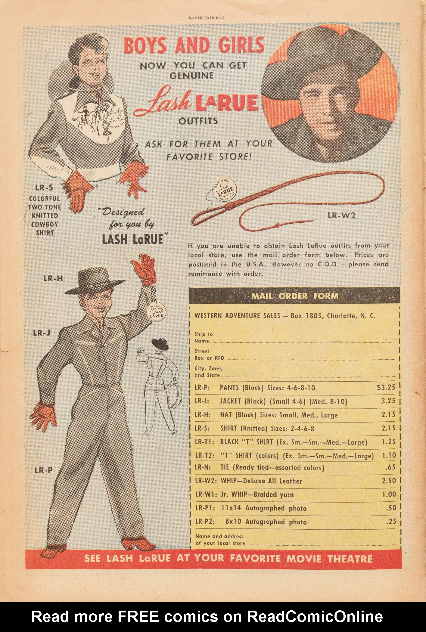 Read online Lash Larue Western (1949) comic -  Issue #15 - 46