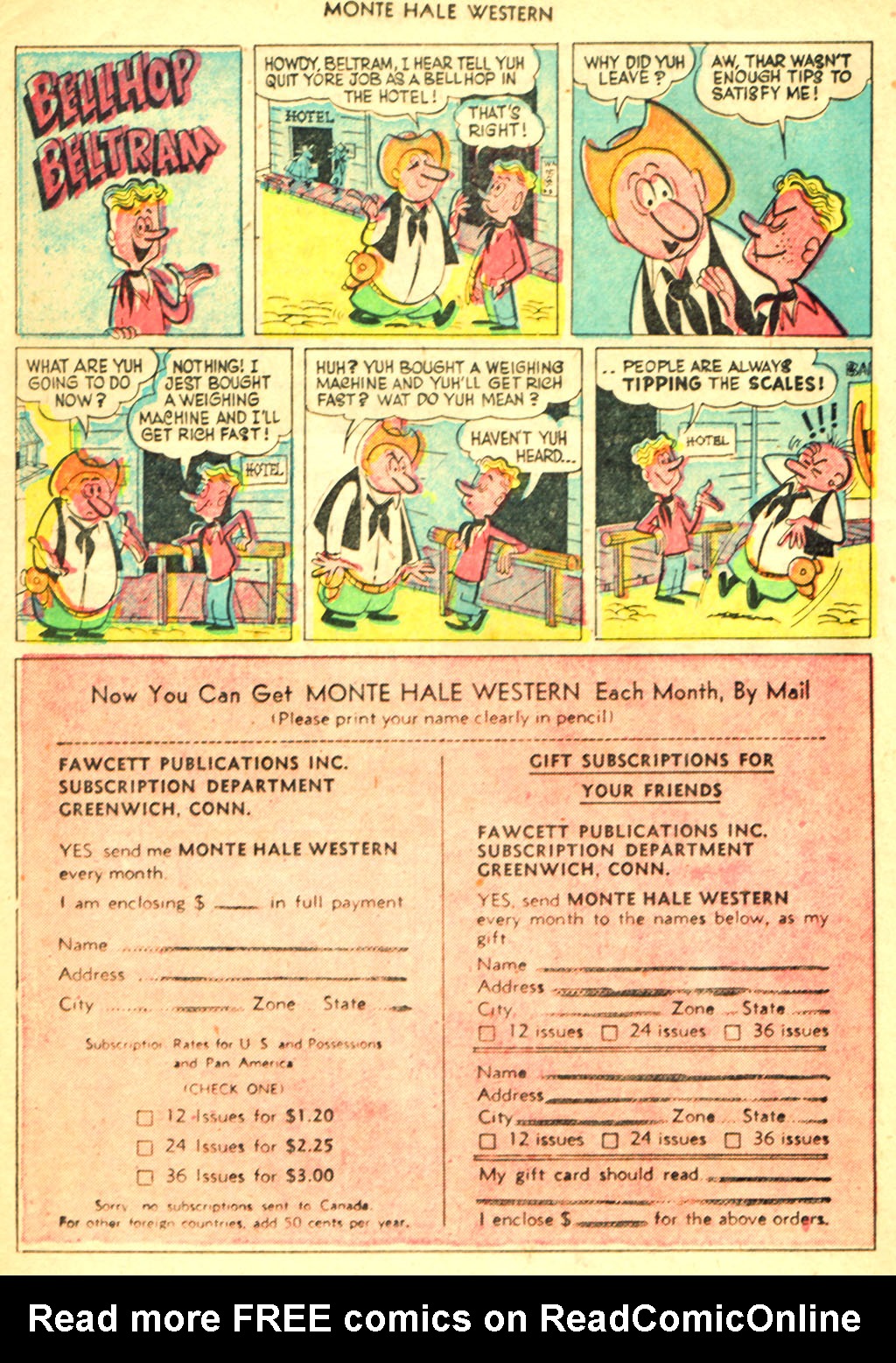 Read online Monte Hale Western comic -  Issue #61 - 14