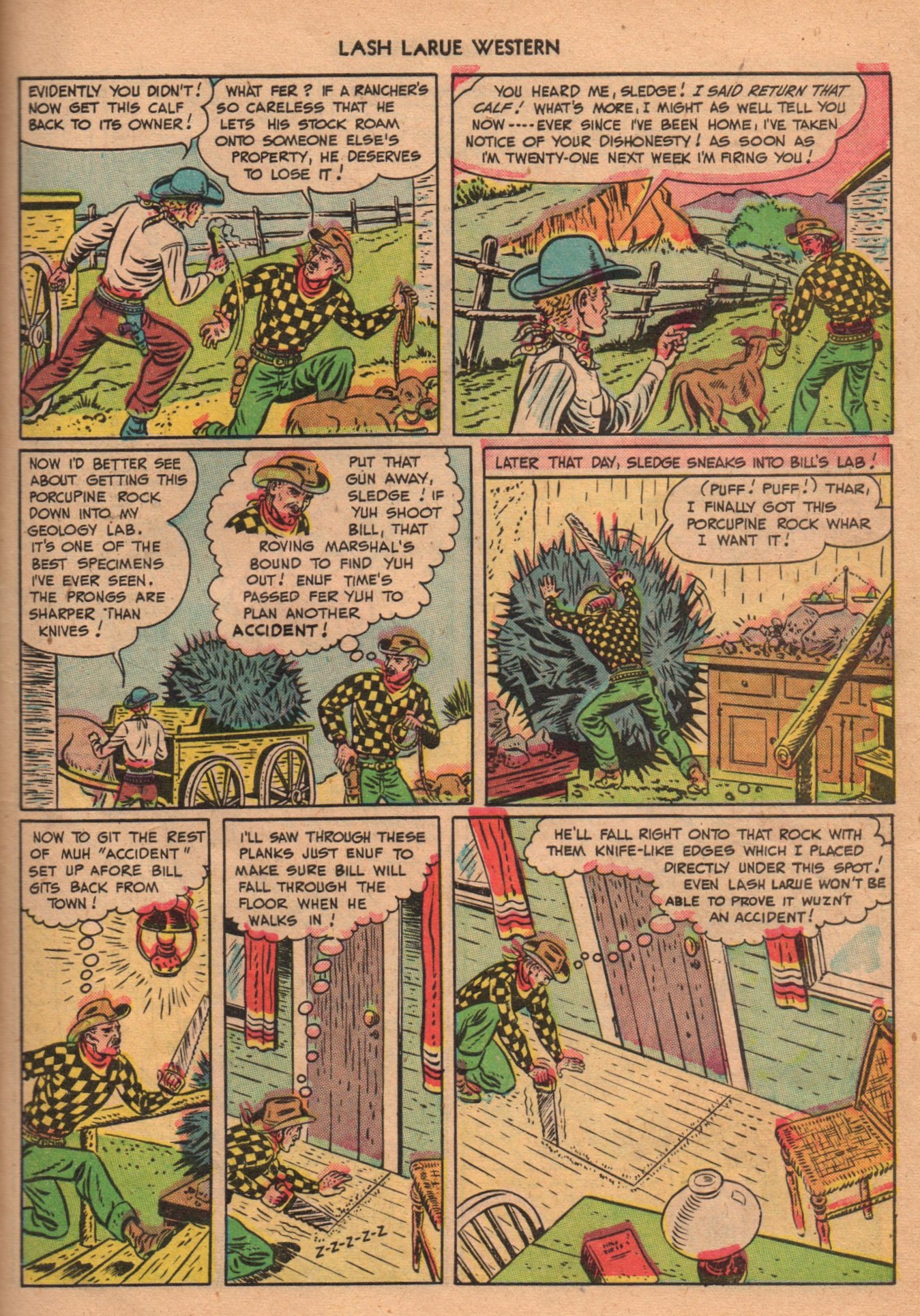 Read online Lash Larue Western (1949) comic -  Issue #1 - 31