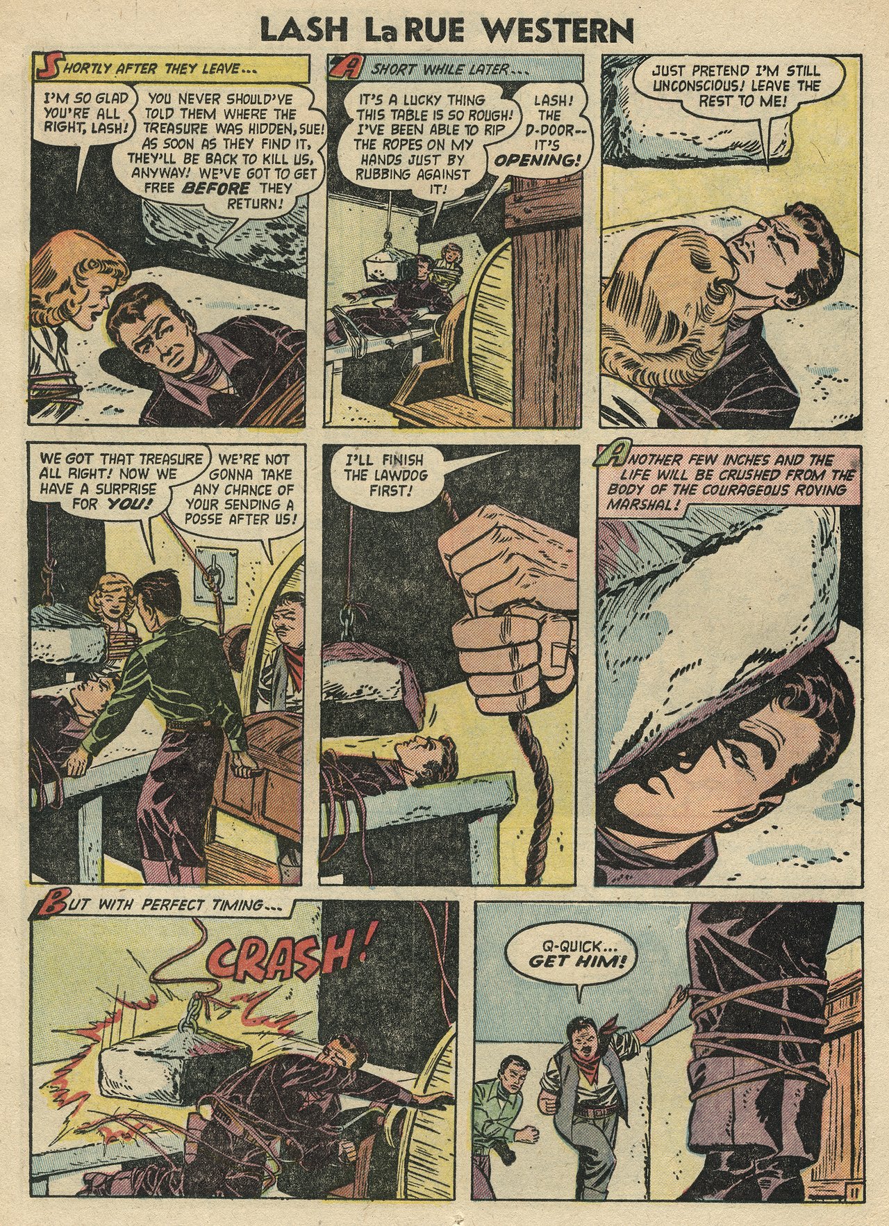 Read online Lash Larue Western (1949) comic -  Issue #47 - 13