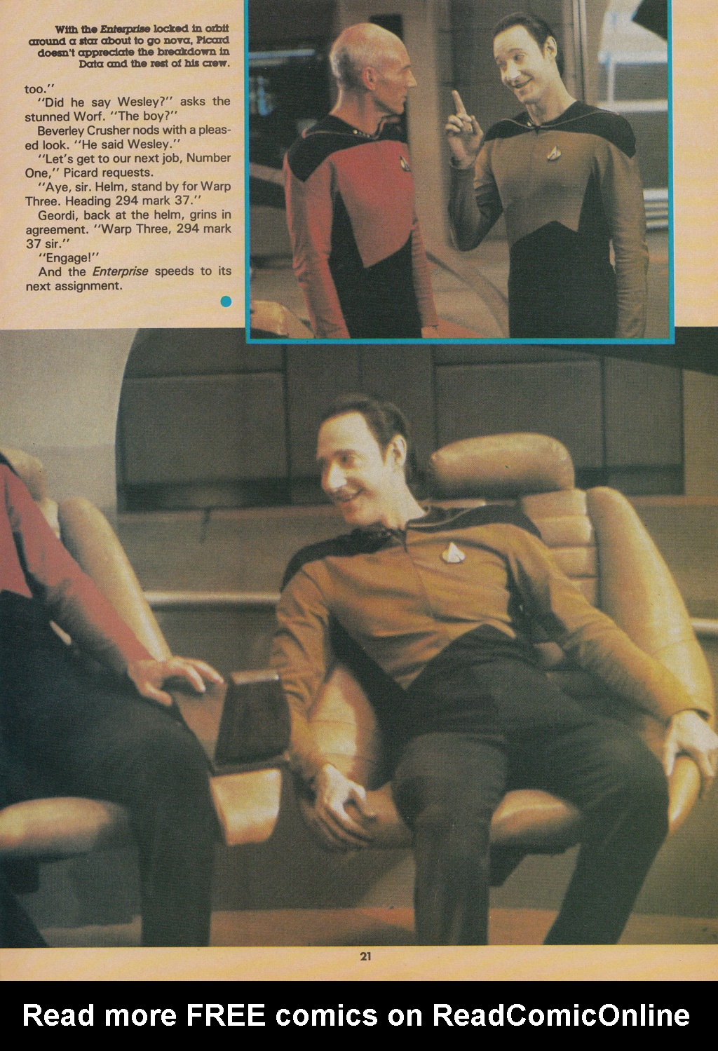 Read online Star Trek The Next Generation (1990) comic -  Issue #14 - 21