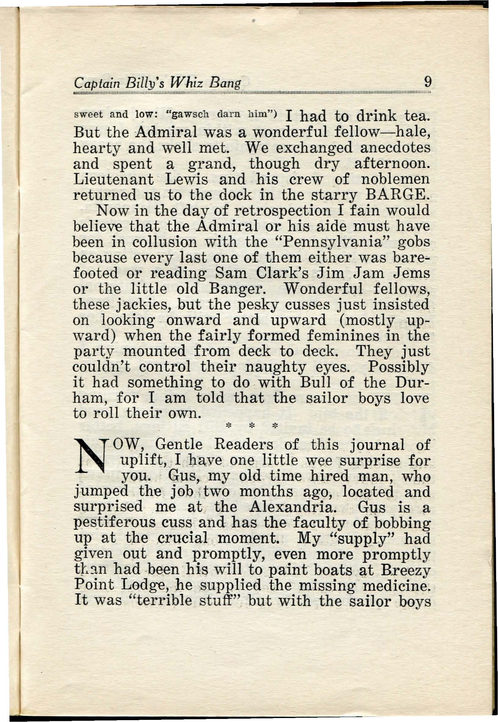 Read online Captain Billy's Whiz Bang comic -  Issue #28 - 11