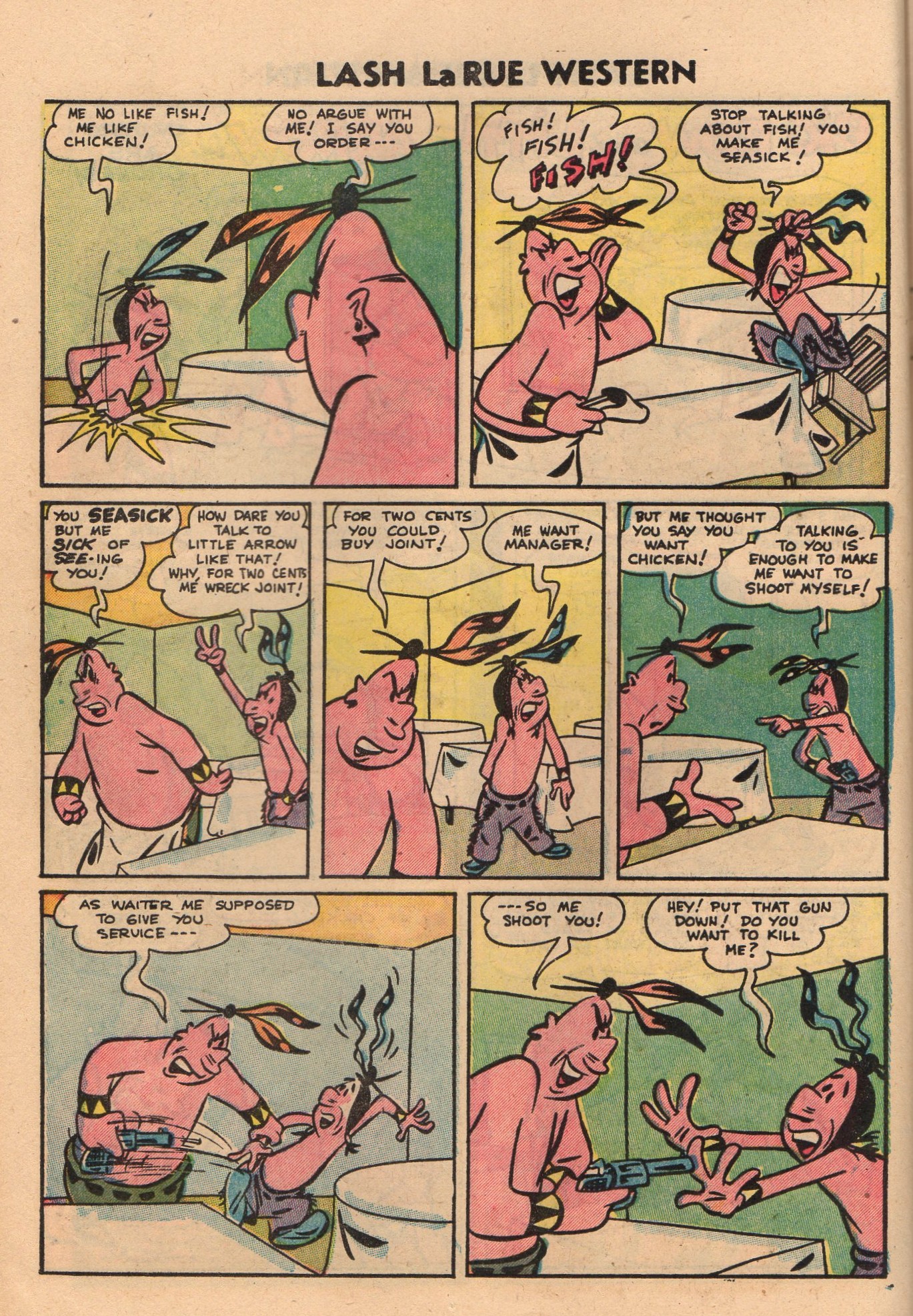 Read online Lash Larue Western (1949) comic -  Issue #50 - 16