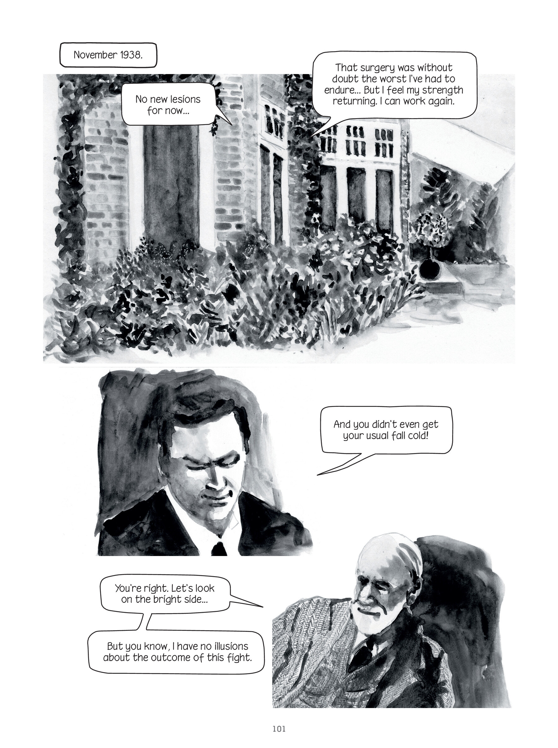 Read online Through Clouds of Smoke: Freud's Final Days comic -  Issue # TPB - 100