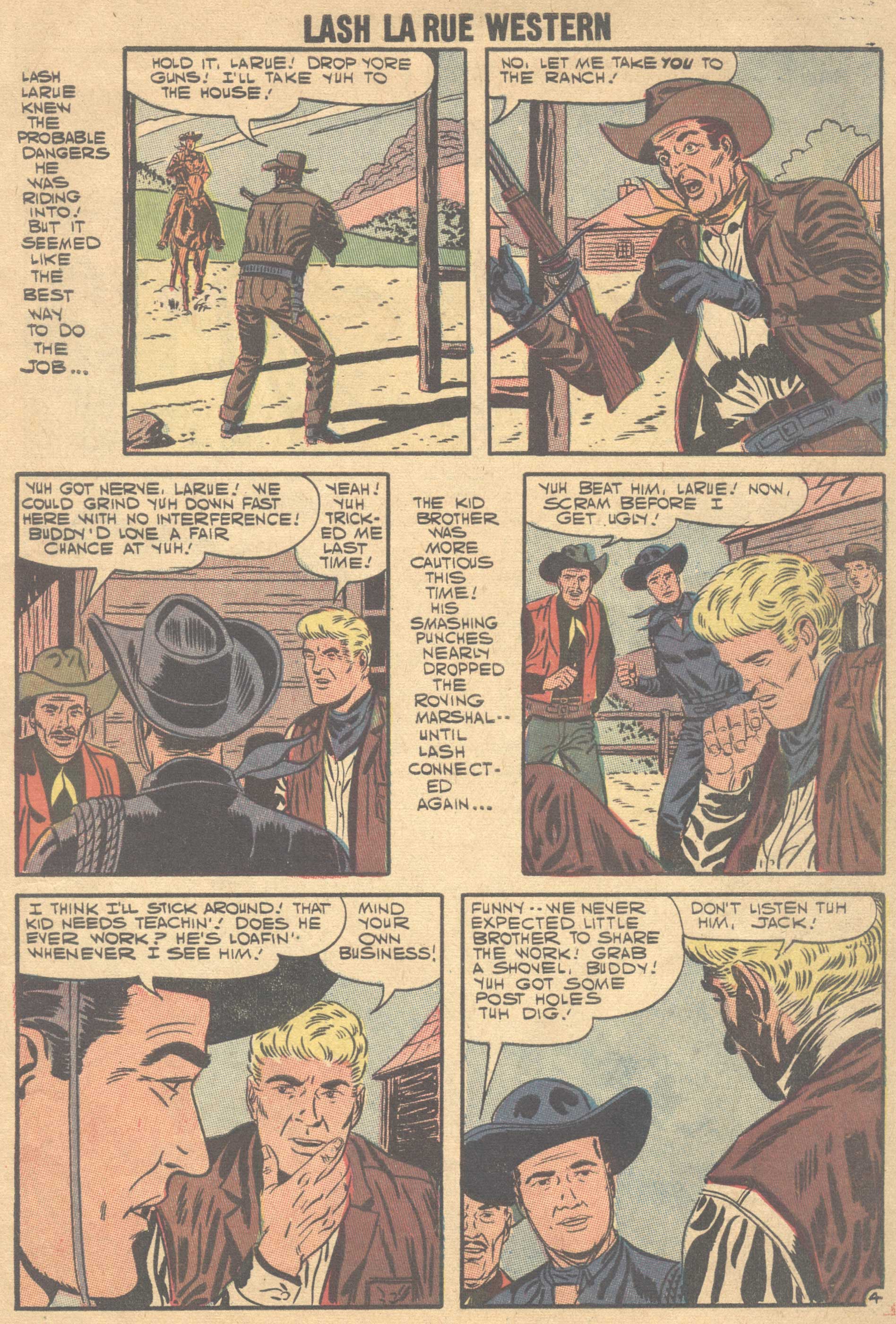 Read online Lash Larue Western (1949) comic -  Issue #66 - 8