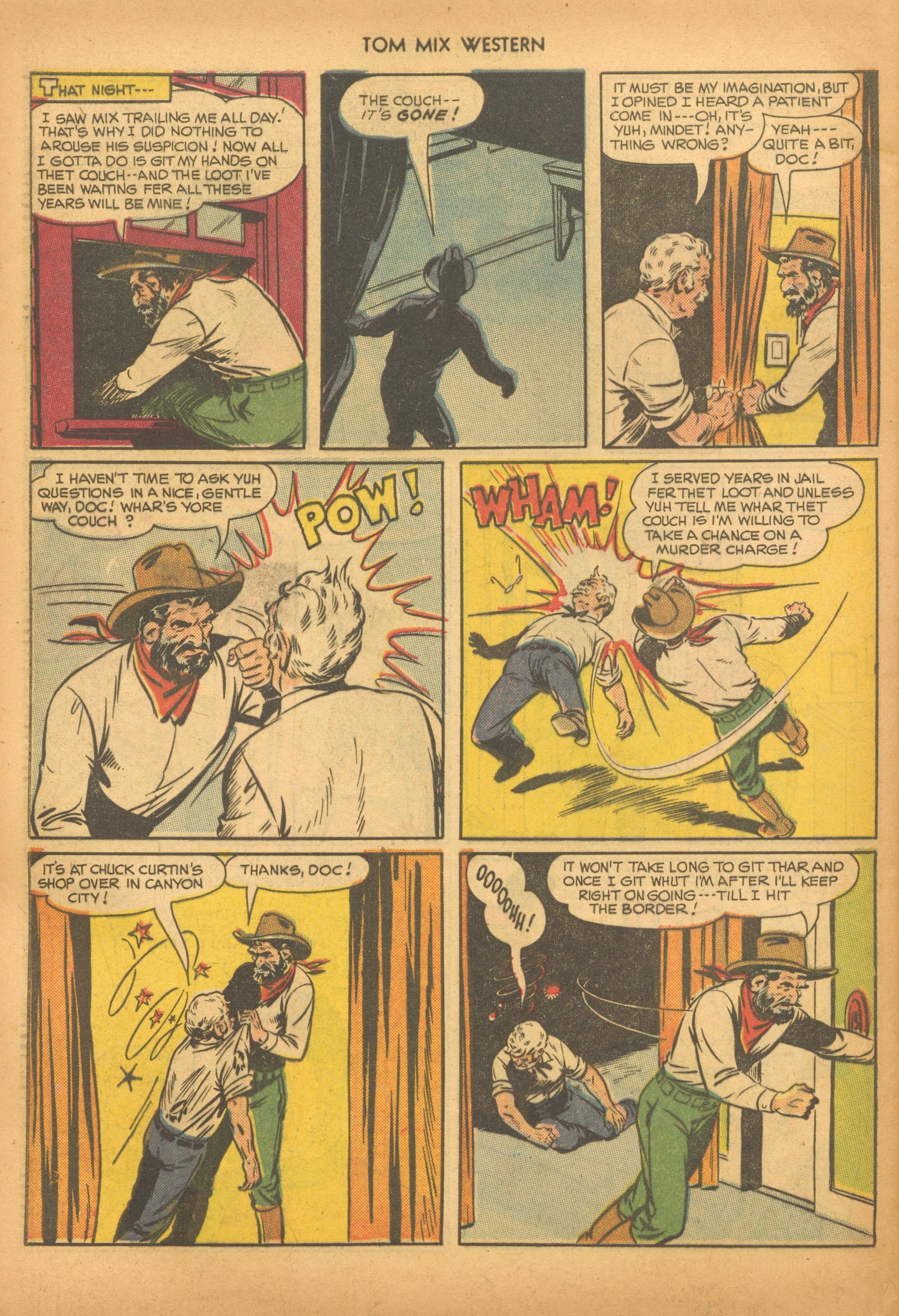 Read online Tom Mix Western (1948) comic -  Issue #28 - 48