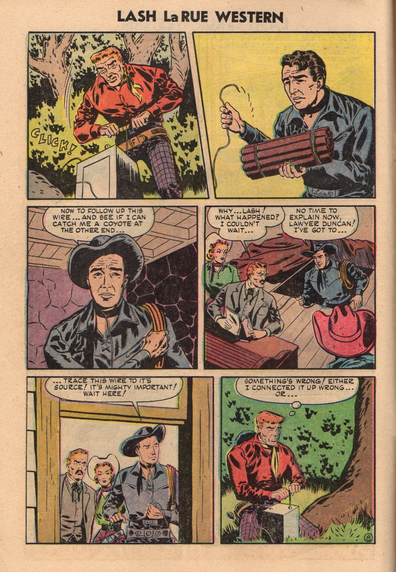 Read online Lash Larue Western (1949) comic -  Issue #50 - 10