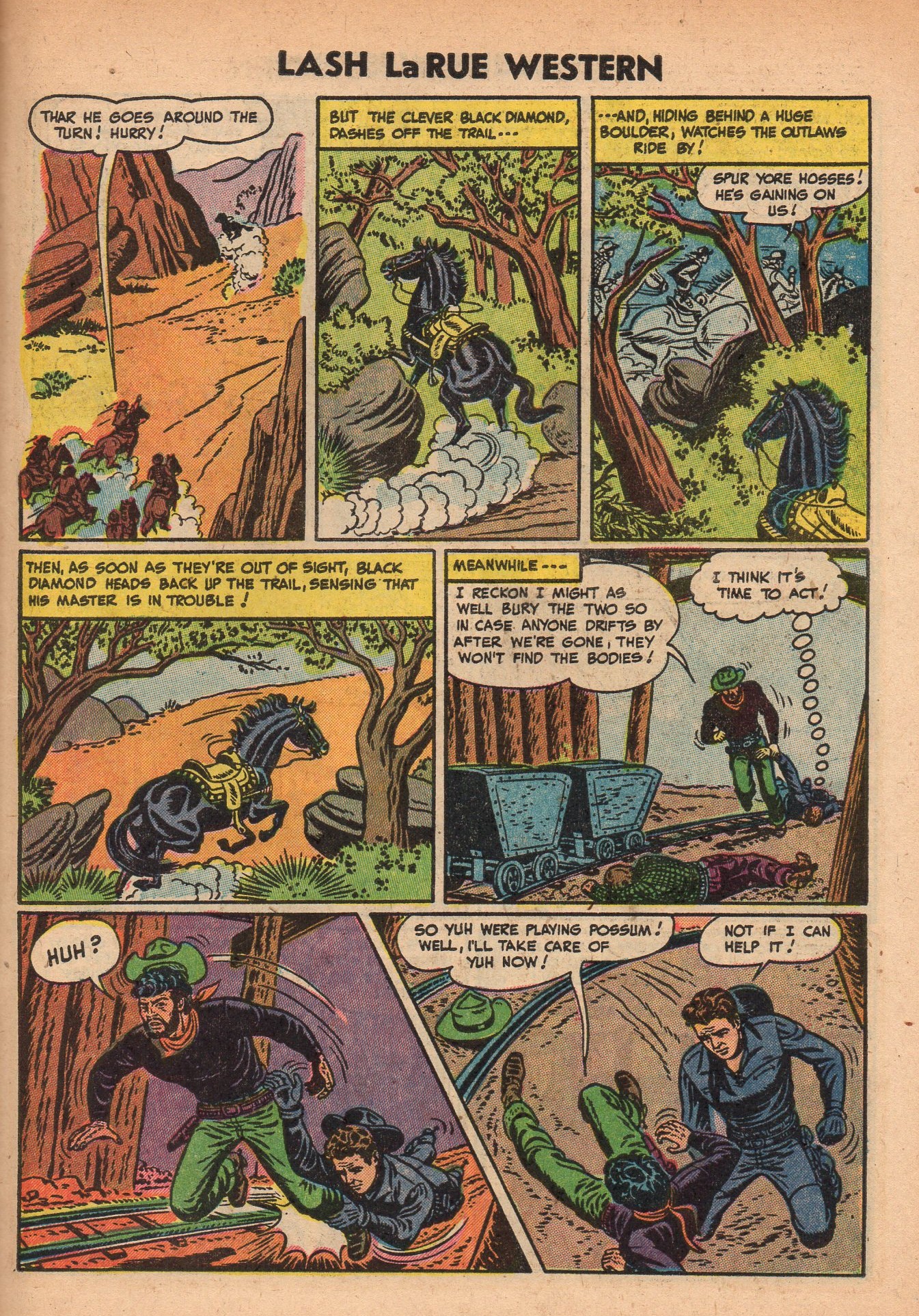 Read online Lash Larue Western (1949) comic -  Issue #49 - 27