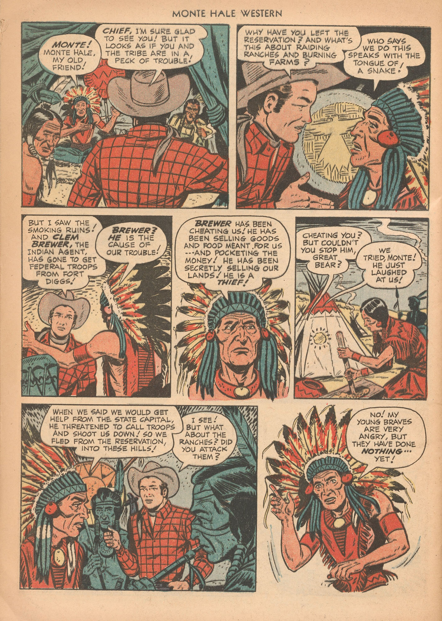 Read online Monte Hale Western comic -  Issue #43 - 44