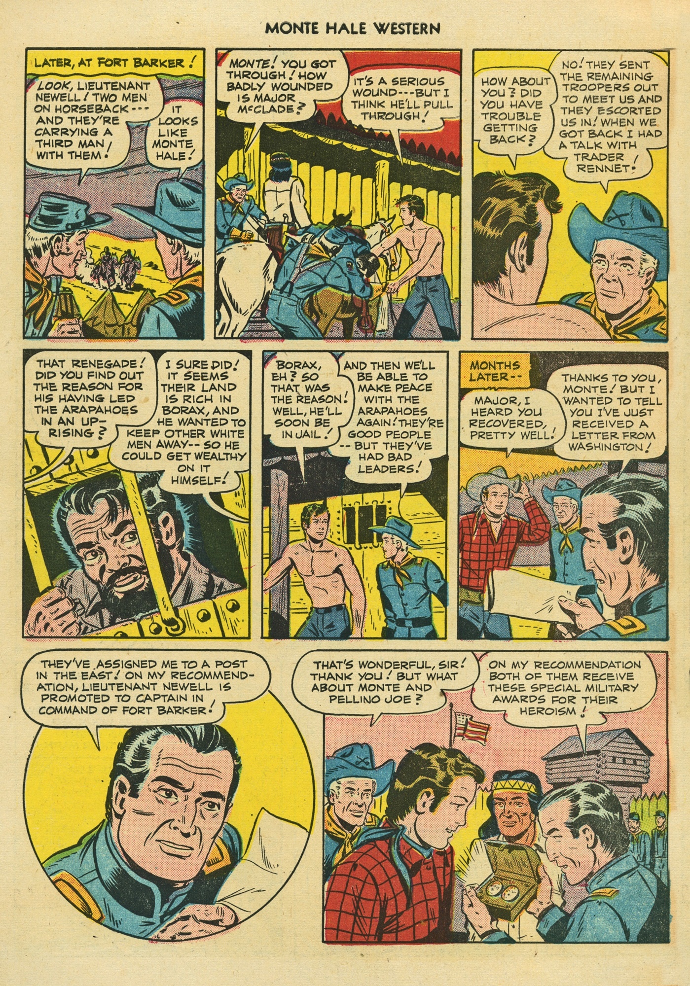 Read online Monte Hale Western comic -  Issue #60 - 34
