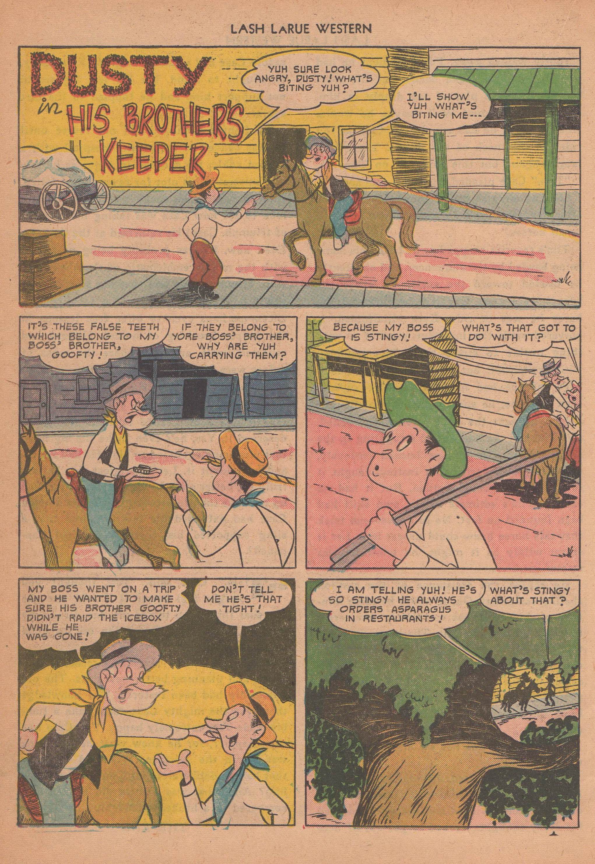 Read online Lash Larue Western (1949) comic -  Issue #14 - 39