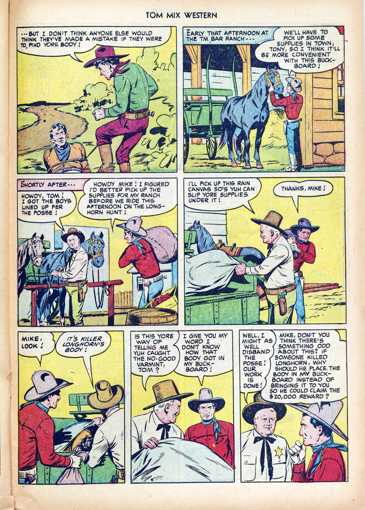Read online Tom Mix Western (1948) comic -  Issue #42 - 31