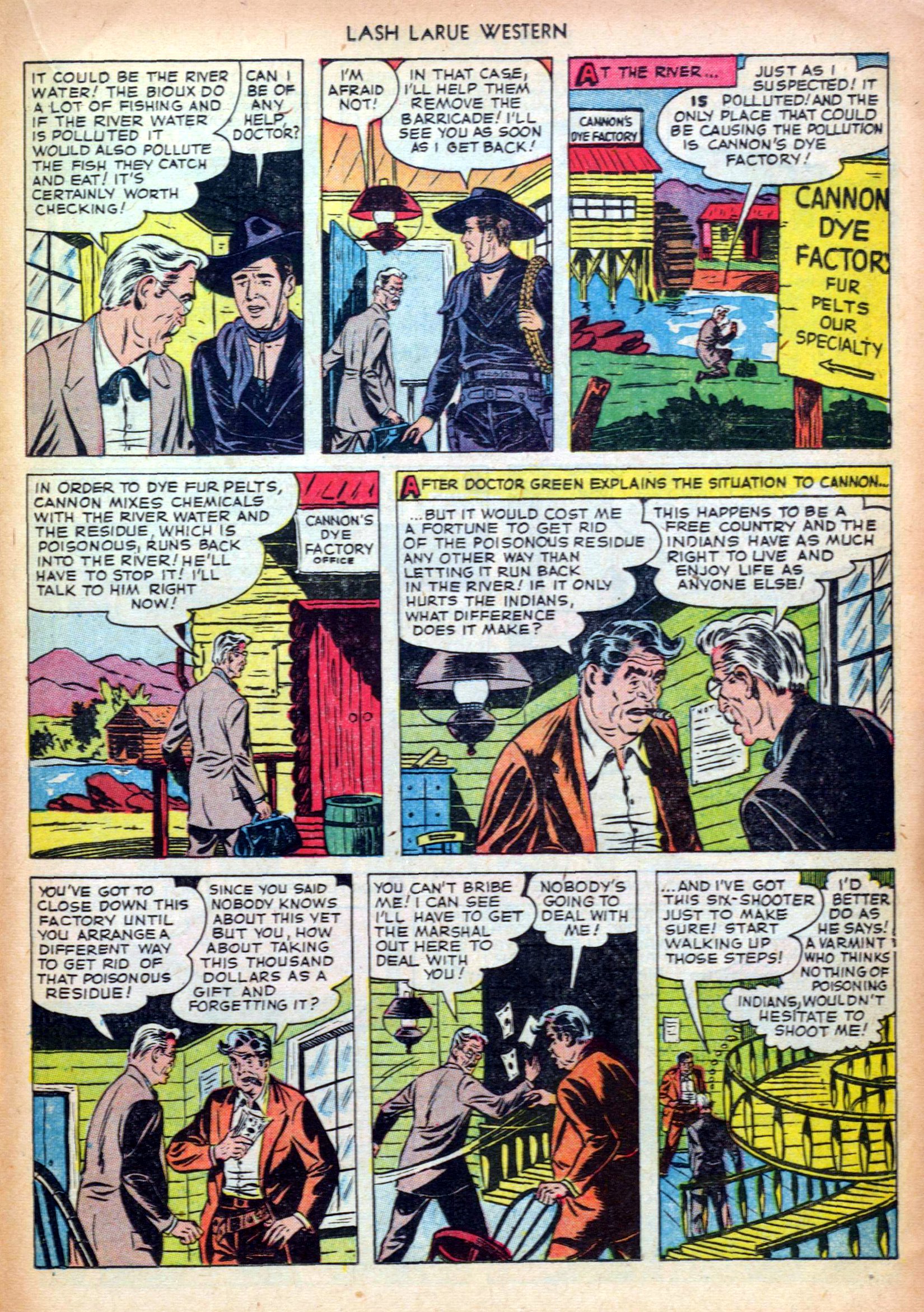Read online Lash Larue Western (1949) comic -  Issue #24 - 21