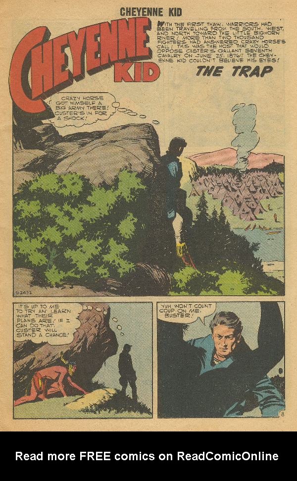 Read online Cheyenne Kid comic -  Issue #10 - 12