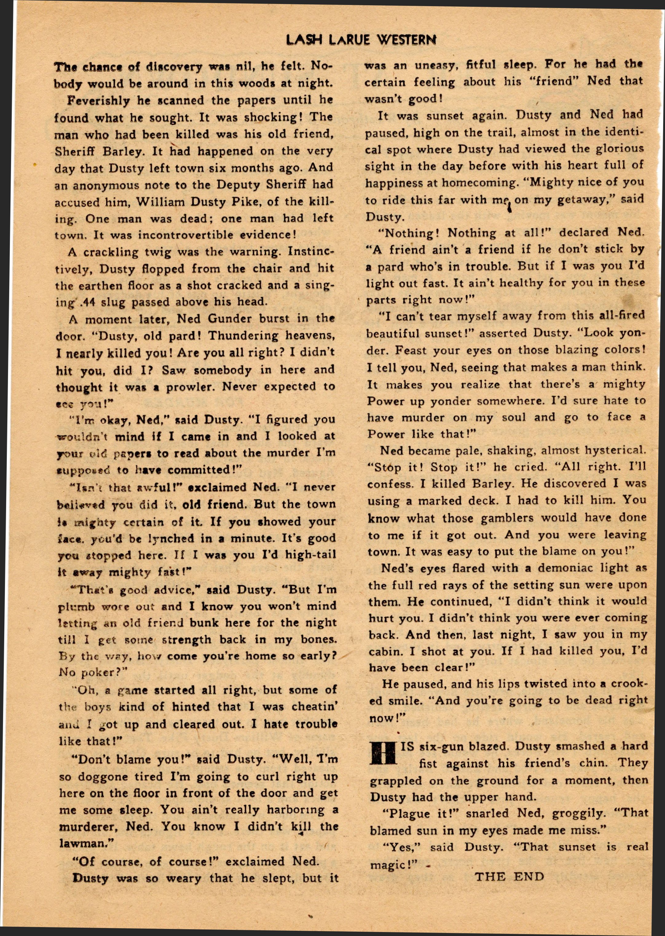 Read online Lash Larue Western (1949) comic -  Issue #18 - 25