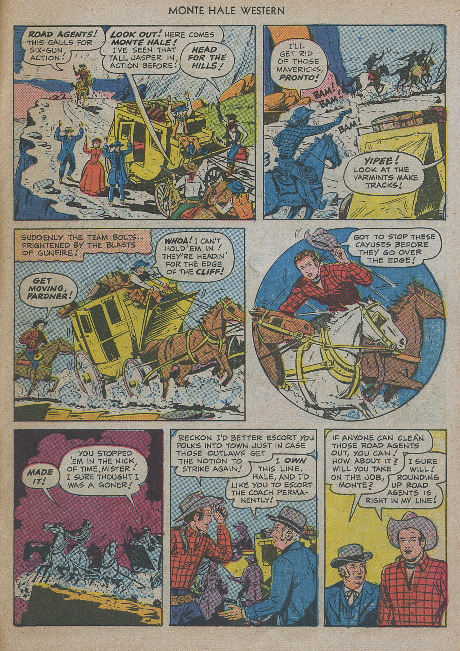 Read online Monte Hale Western comic -  Issue #47 - 43