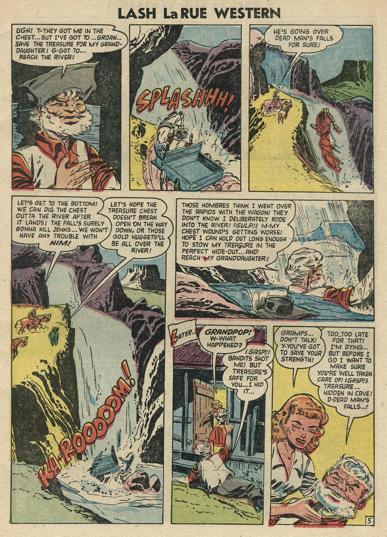 Read online Lash Larue Western (1949) comic -  Issue #47 - 7
