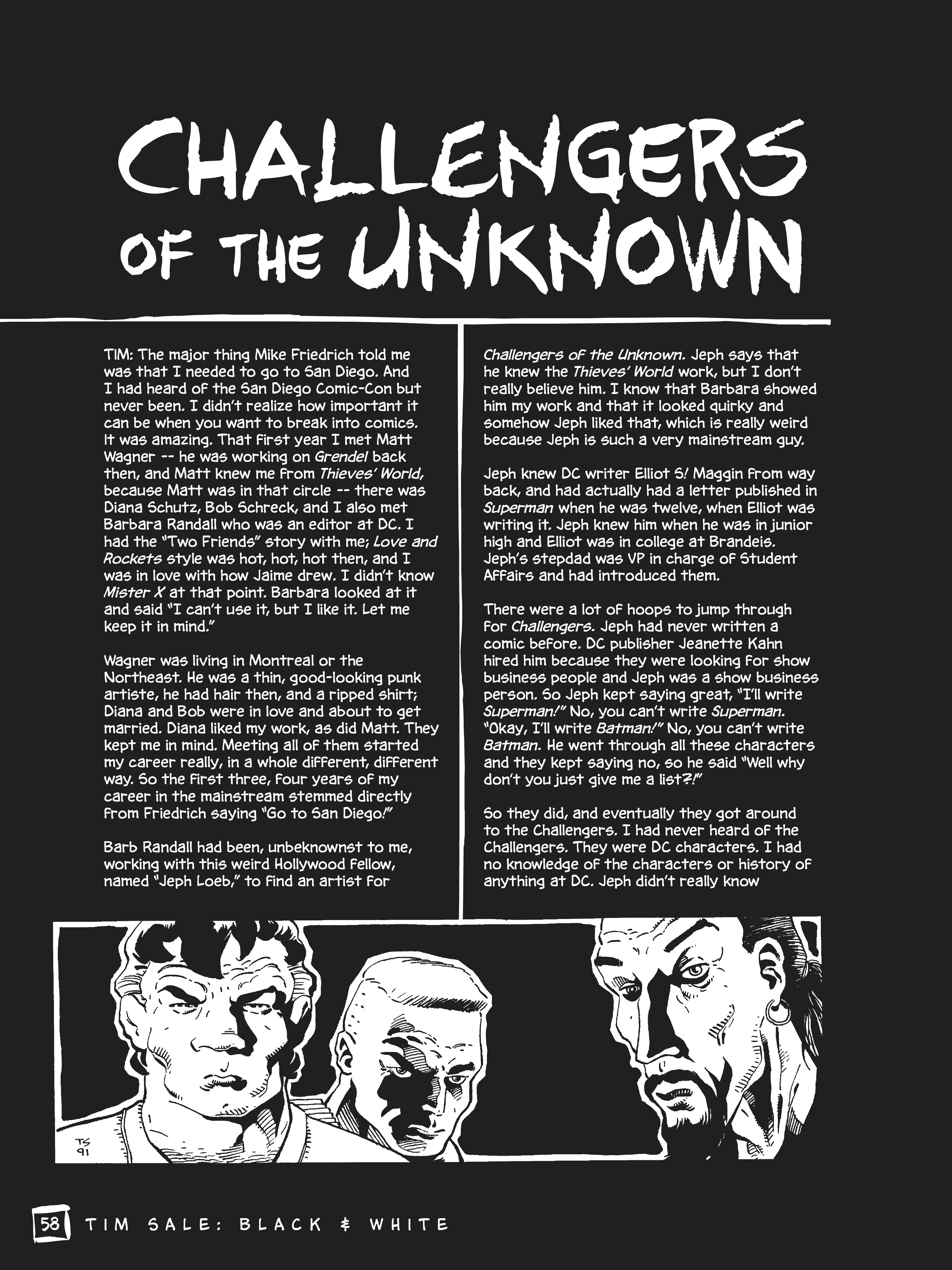 Read online Drawing Heroes in the Backyard: Tim Sale Black and White, Revised and Expanded comic -  Issue # TPB (Part 1) - 47
