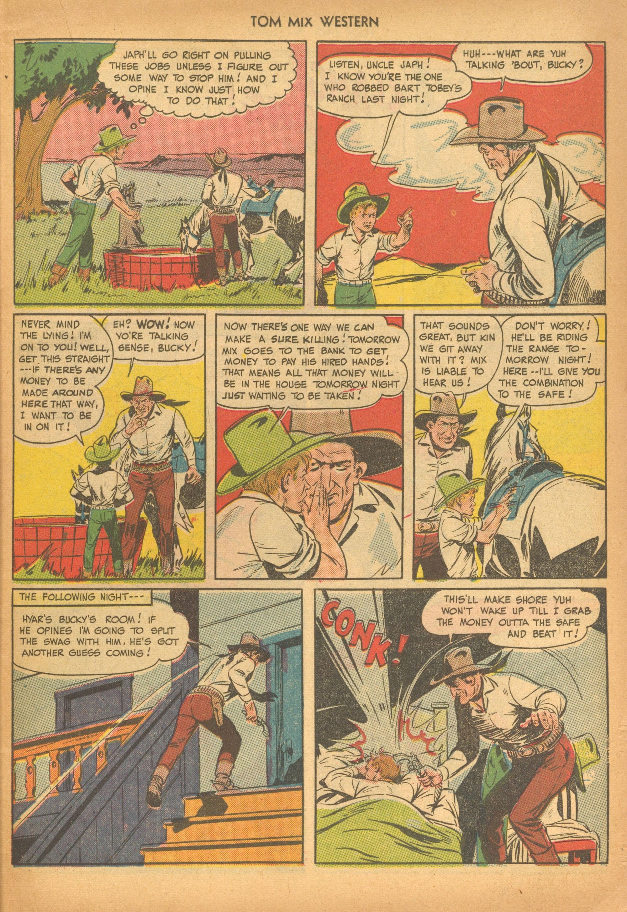 Read online Tom Mix Western (1948) comic -  Issue #20 - 35