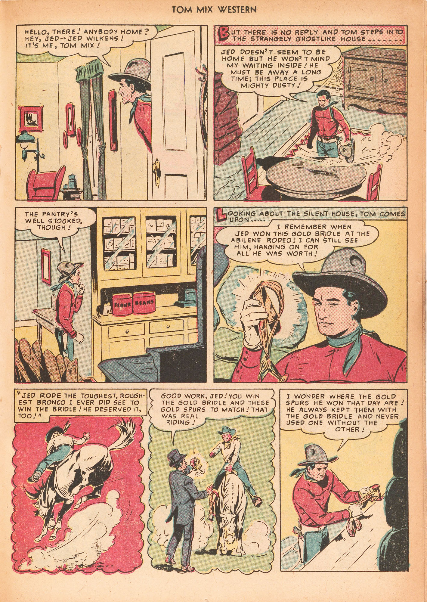 Read online Tom Mix Western (1948) comic -  Issue #25 - 27