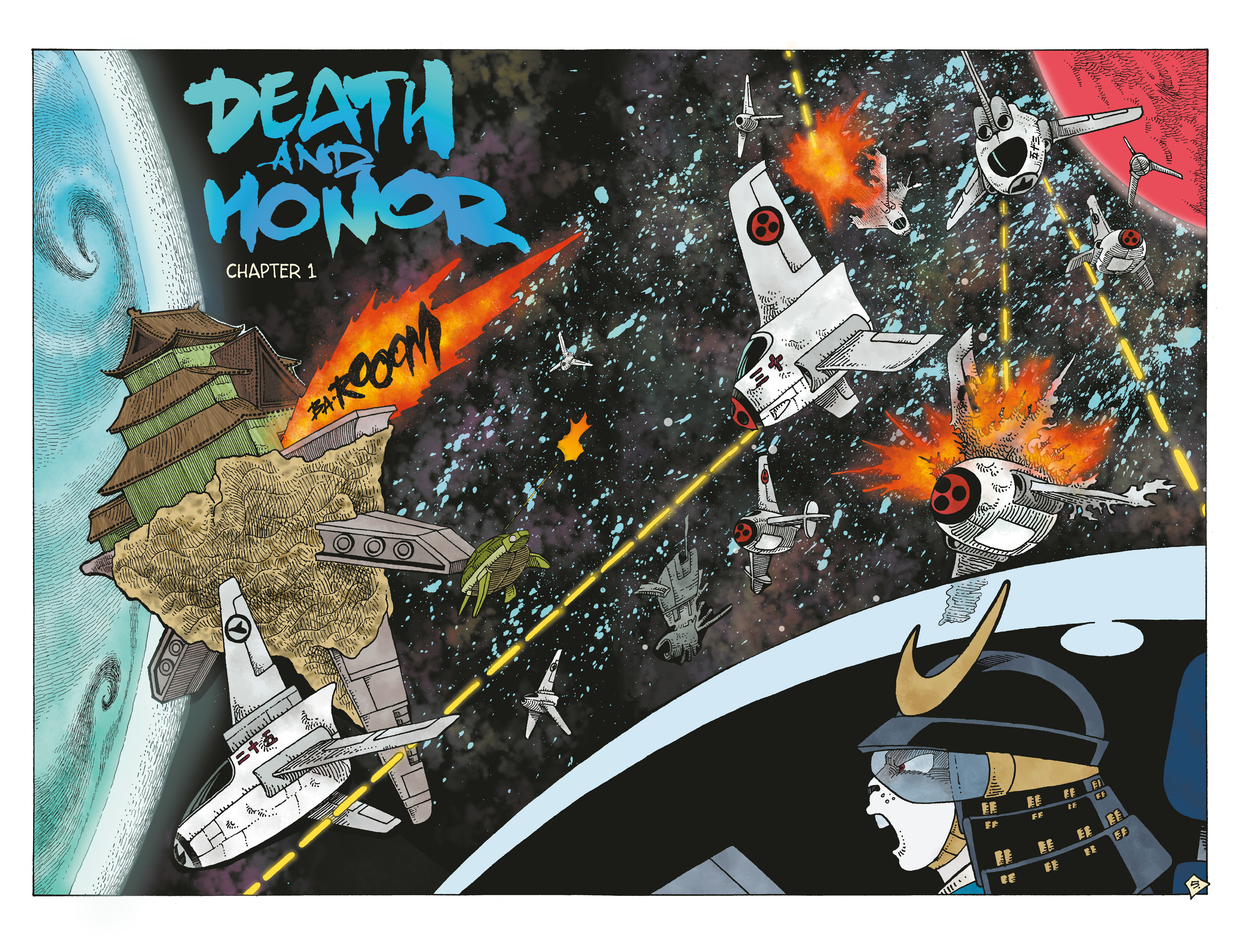 Read online Space Usagi: Death and Honor comic -  Issue #1 - 6