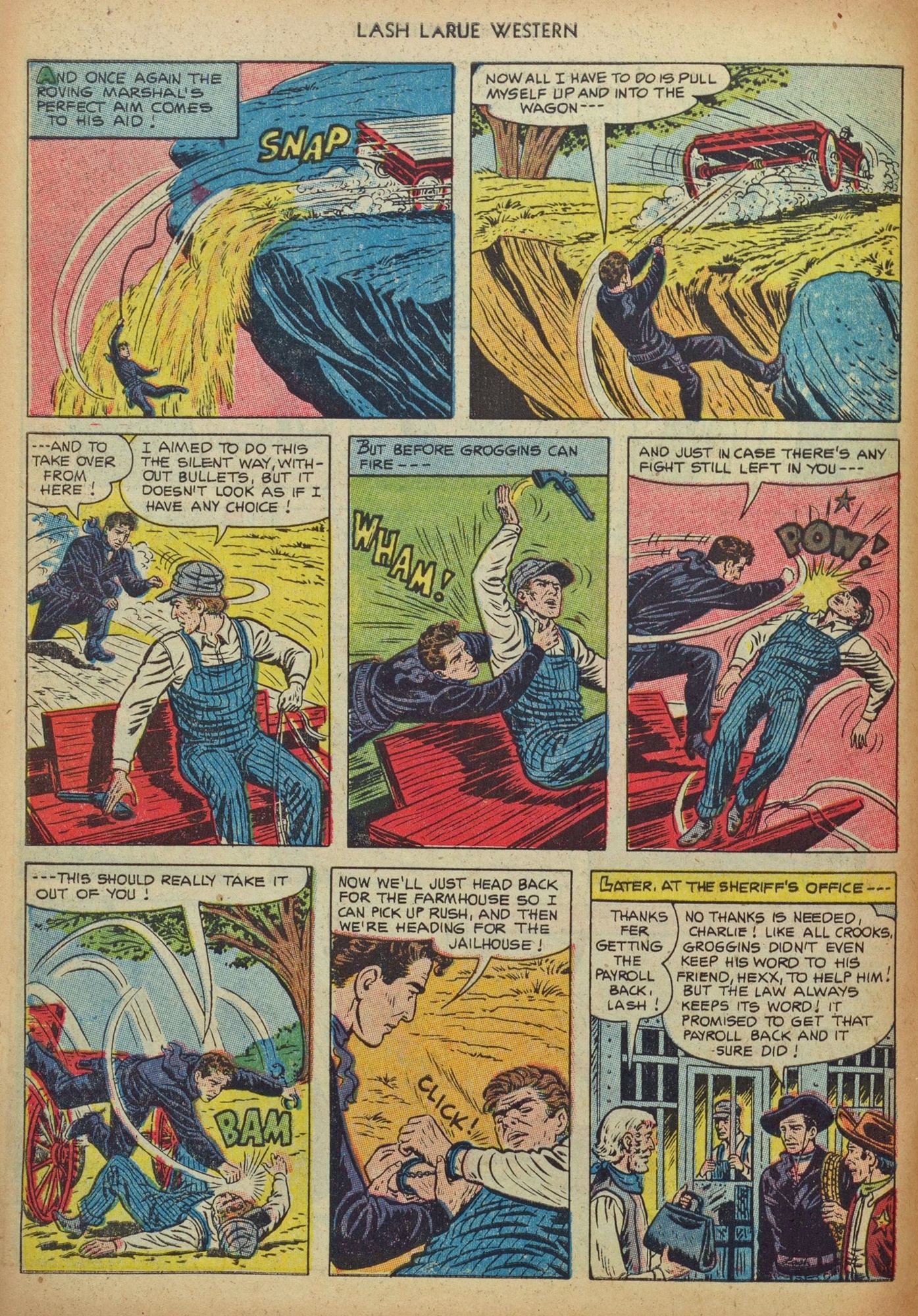 Read online Lash Larue Western (1949) comic -  Issue #37 - 10