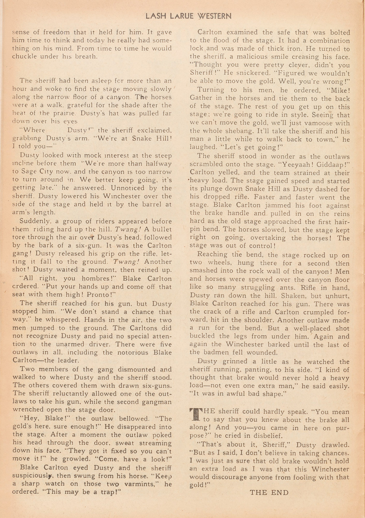 Read online Lash Larue Western (1949) comic -  Issue #12 - 16