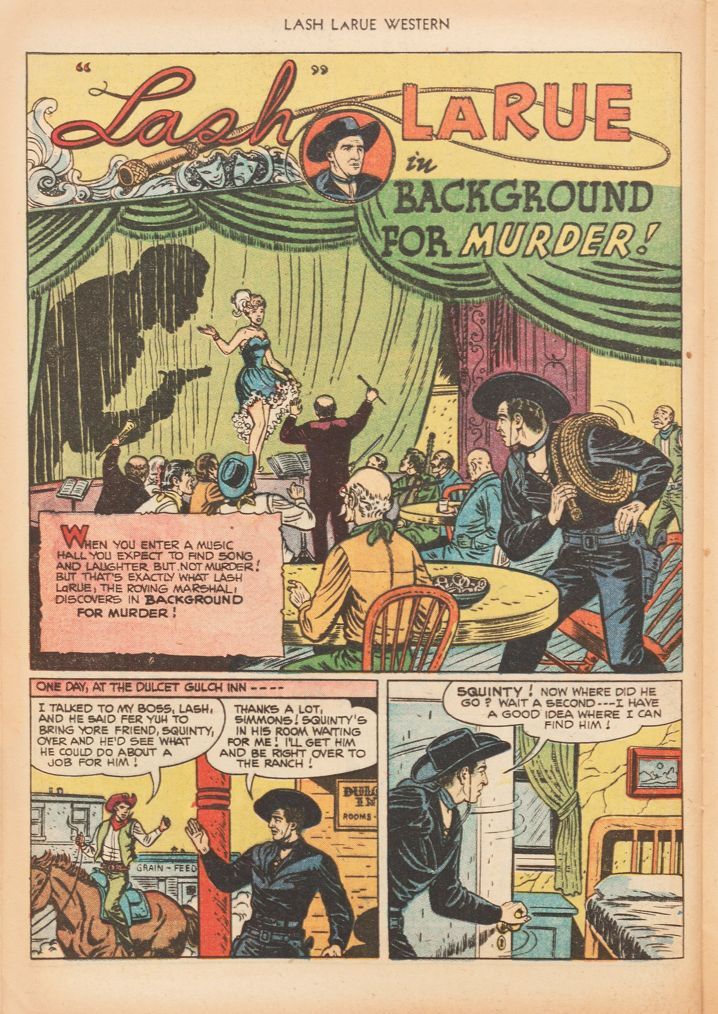 Read online Lash Larue Western (1949) comic -  Issue #20 - 24