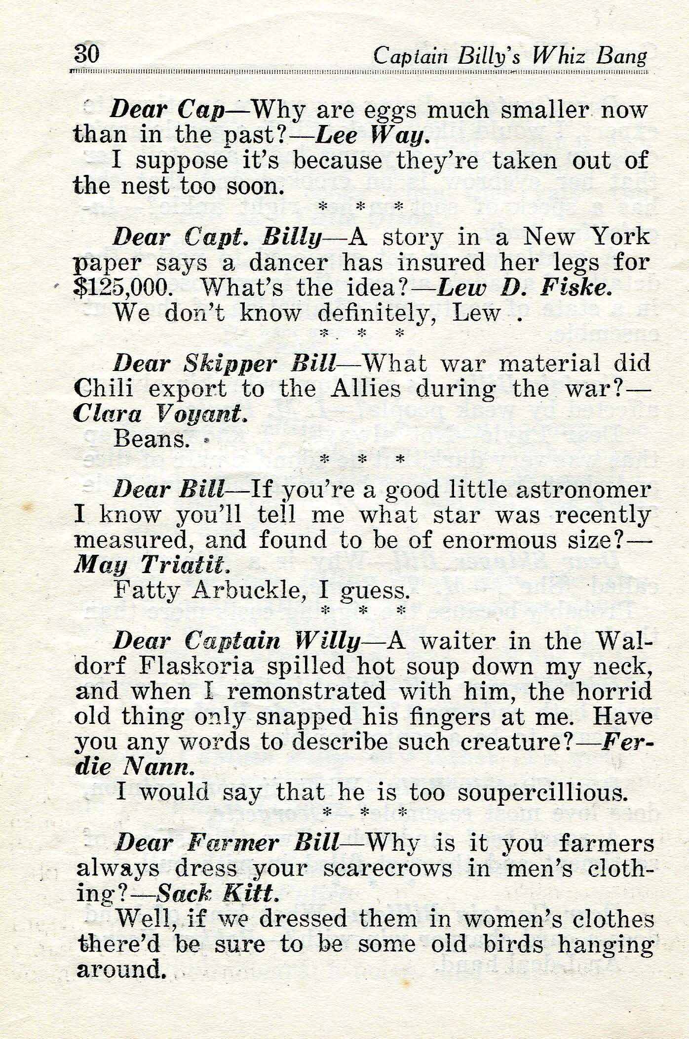 Read online Captain Billy's Whiz Bang comic -  Issue #24 - 32