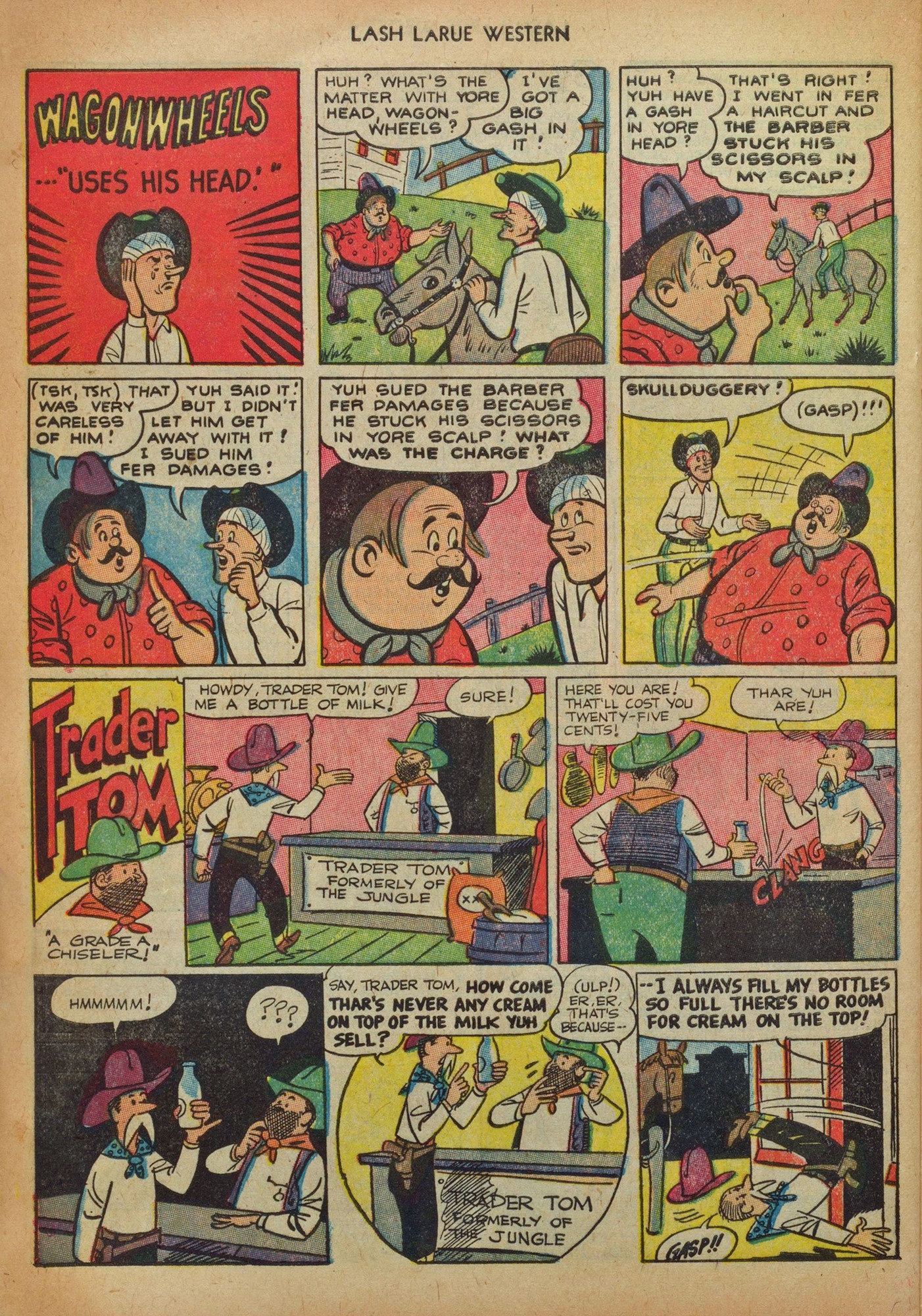 Read online Lash Larue Western (1949) comic -  Issue #41 - 28