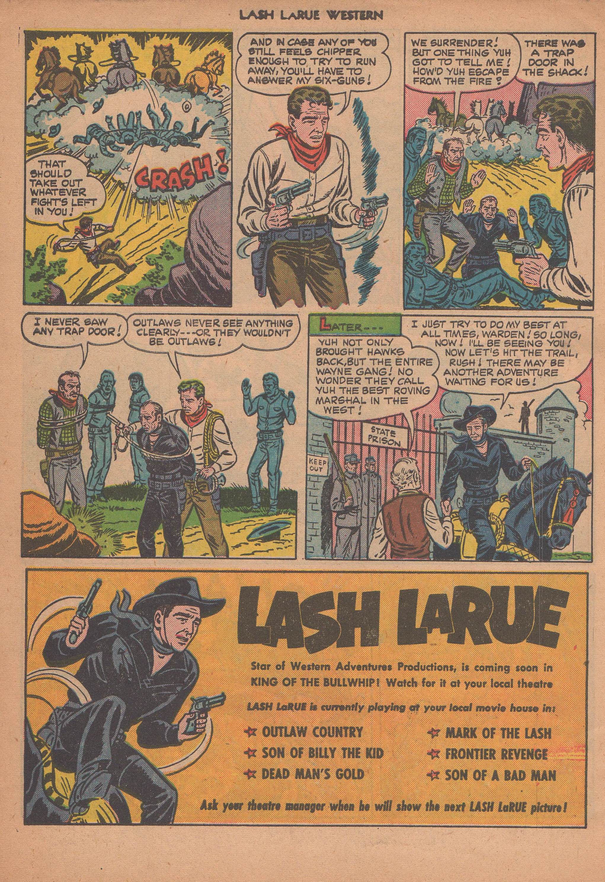 Read online Lash Larue Western (1949) comic -  Issue #14 - 51